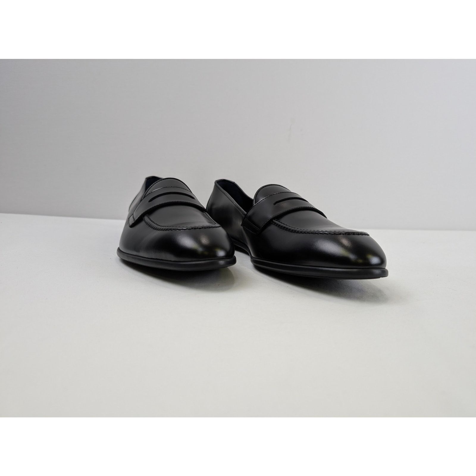Brioni o1rshd1 Penny Loafer Uniform Shoe Boots in Black Size US 11.5 / EU 44-45 - 5 Thumbnail