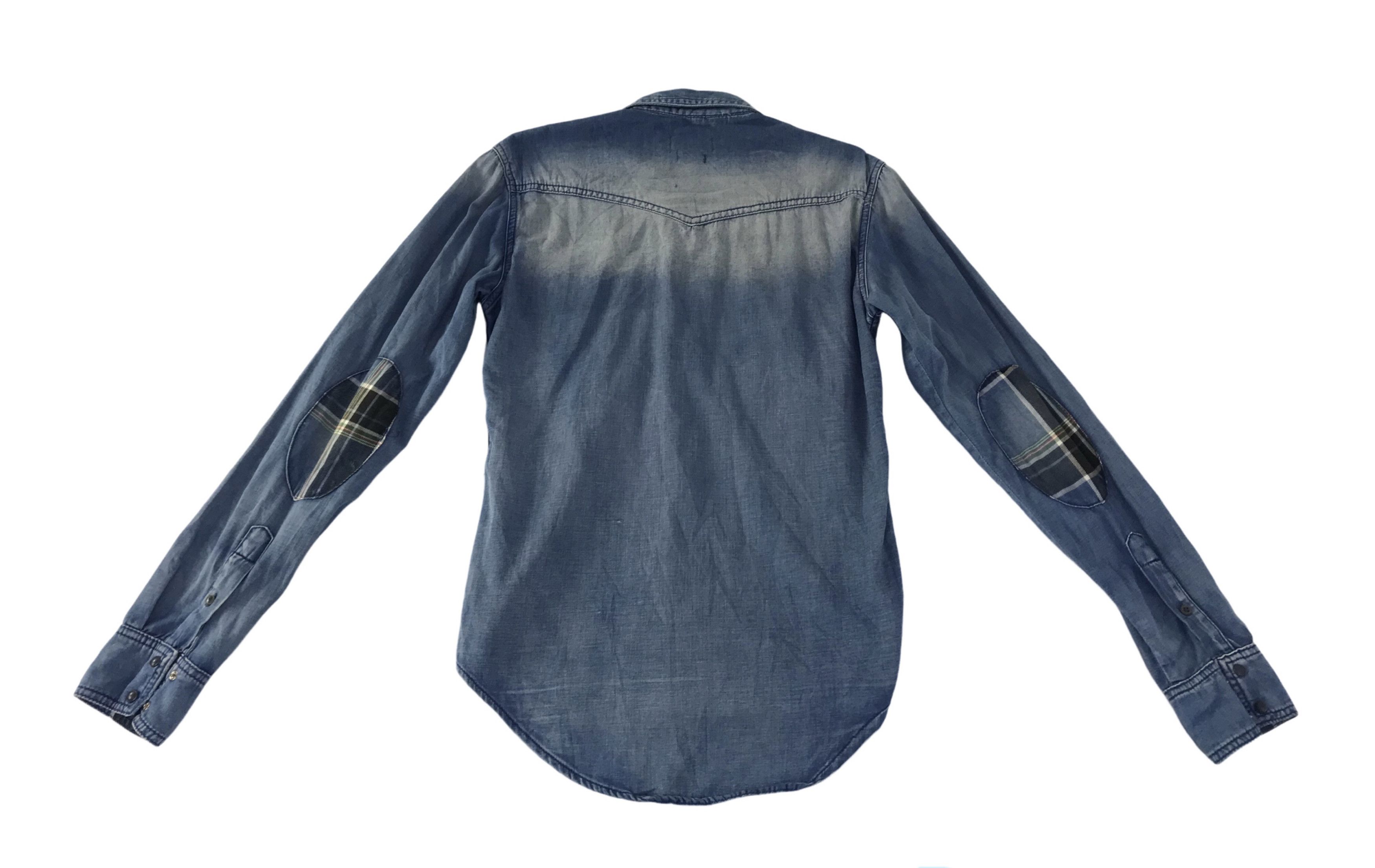 Zara Zara Man Denim Couture Slim Fit Western Denim Shirt Size US S / EU 44-46 / 1 - 2 Thumbnail