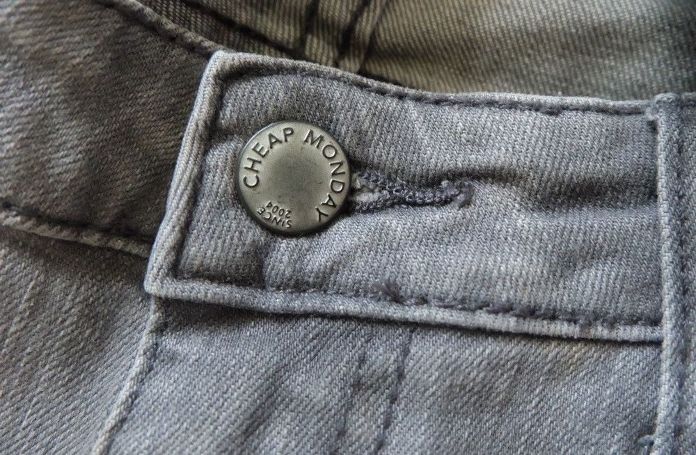 Cheap Monday Cheap Monday Slim Freedom Grey Denim NWT Size 28" / US 6 / IT 42 - 8 Thumbnail