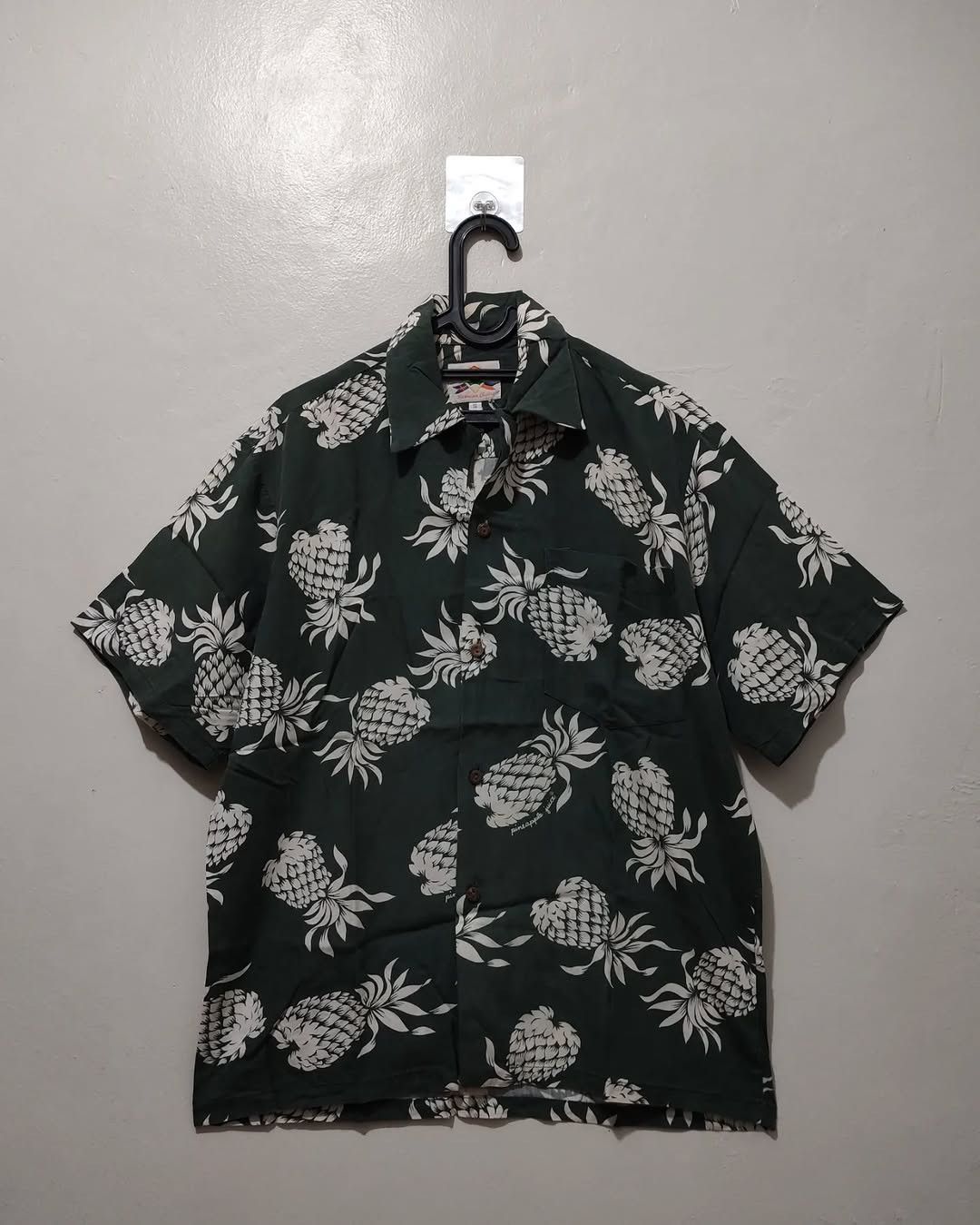 Vintage 80s Pineapple Juice Rayon Hawaiian Shirts Aloha Shirt Size US L / EU 52-54 / 3 - 1 Thumbnail