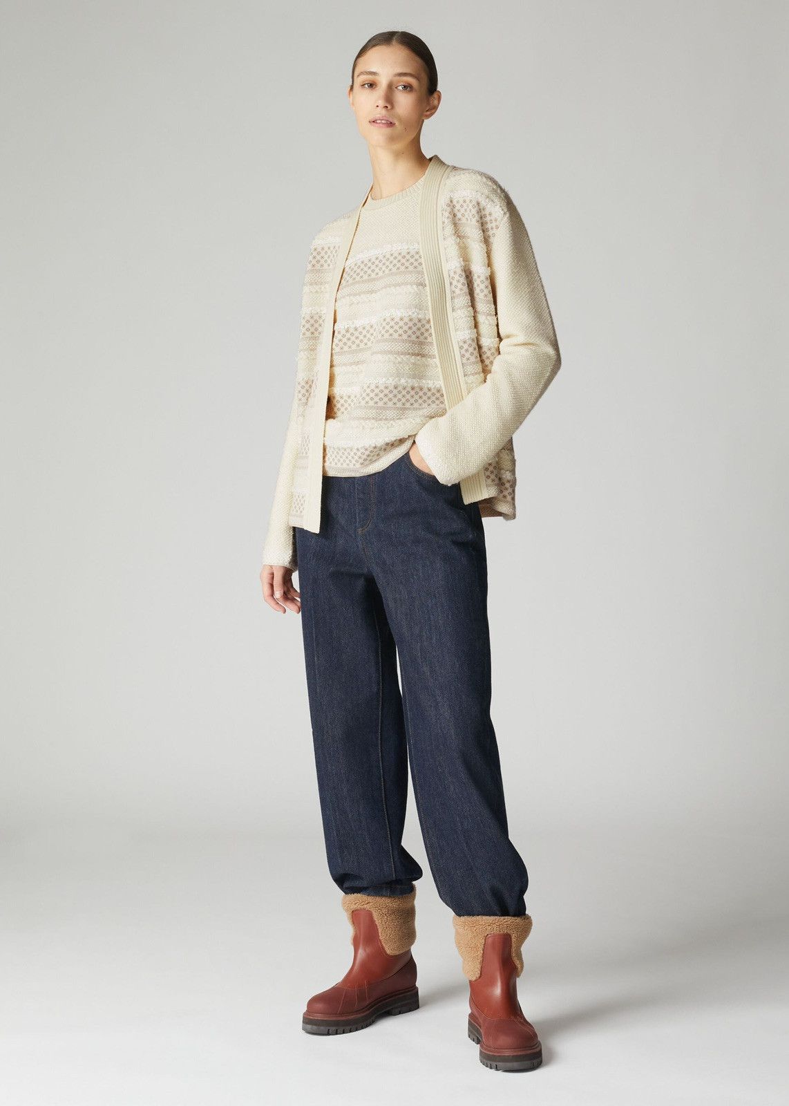 Loro Piana o1srvl11e0125 Kingham Patch Sweater in Multicolor Size S / US 4 / IT 40 - 2 Thumbnail