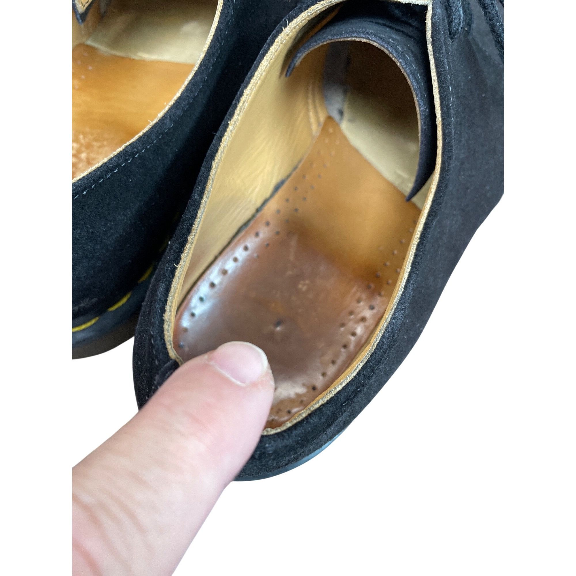 Dr. Martens Dr. Martens mens black suede 3 eye airwair oxford shoes sz 8 Size US 8.5 / EU 41-42 - 12 Thumbnail