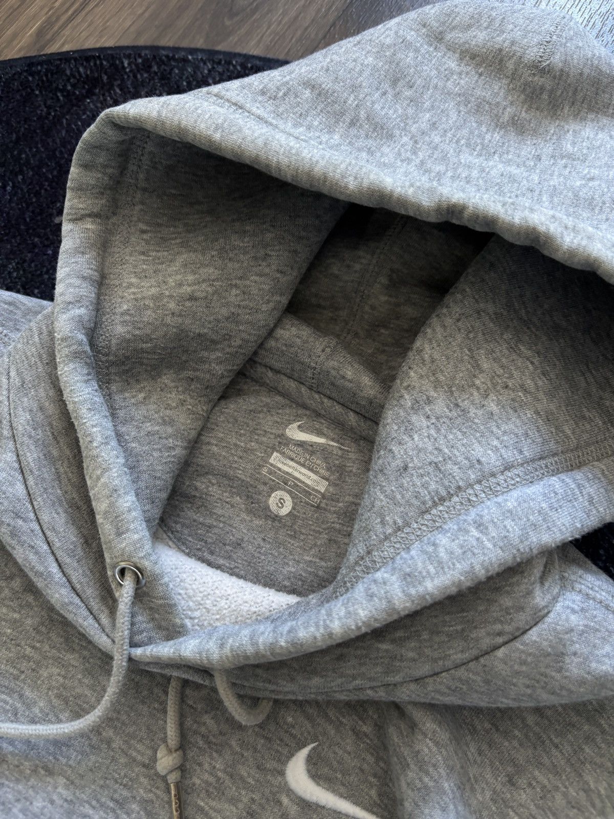Nike Vintage y2k faded boxy grey embroidered grunge nike hoodie Size S / US 4 / IT 40 - 7 Thumbnail