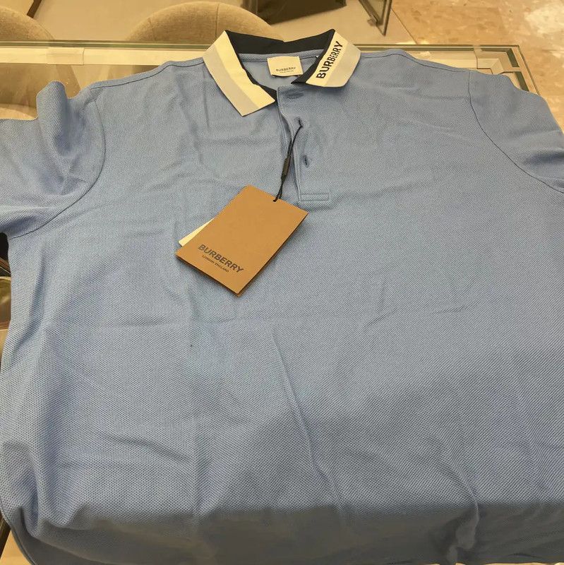 Burberry Burberry Blue Cotton Women's T-Shirt Size XL / US 12-14 / IT 48-50 - 1 Thumbnail