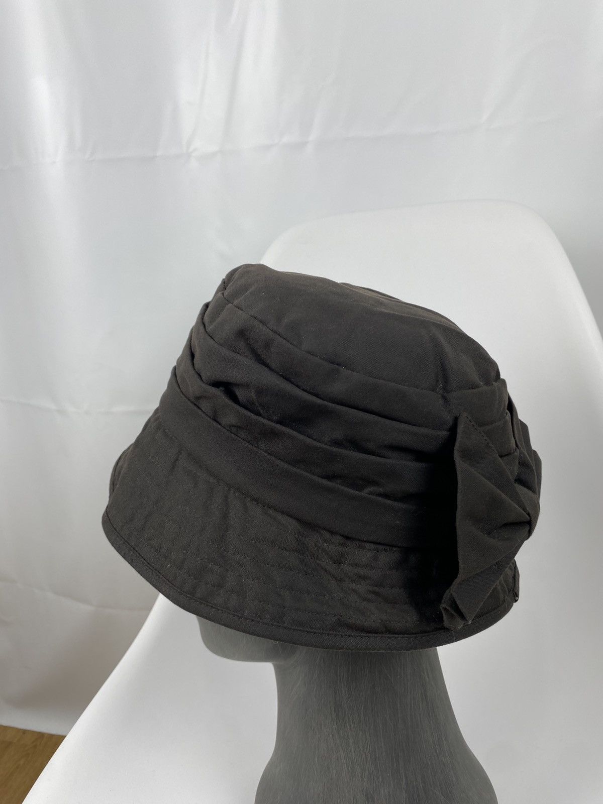 Dents Dents Waxed Cotton Hat With Bow One Size Size ONE SIZE - 2 Thumbnail