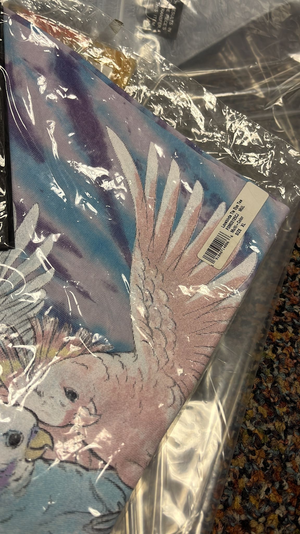 Amiri Lovebirds Tie Dye Tee in Multicolor Size US XL / EU 56 / 4 - 13 Thumbnail