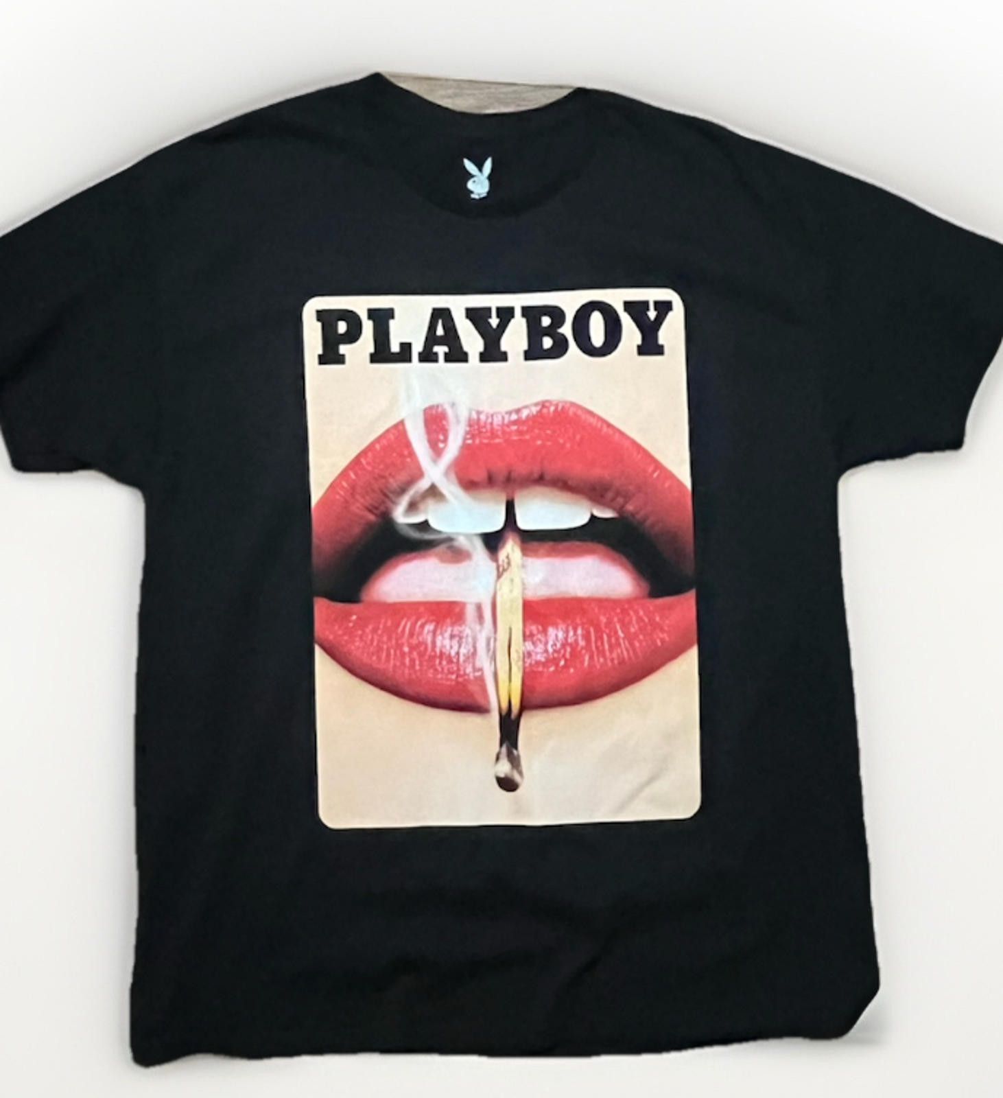 Playboy Playboy Lips Smoke Graphic Tee Black Size Large NWOT Size US L / EU 52-54 / 3 - 6 Thumbnail