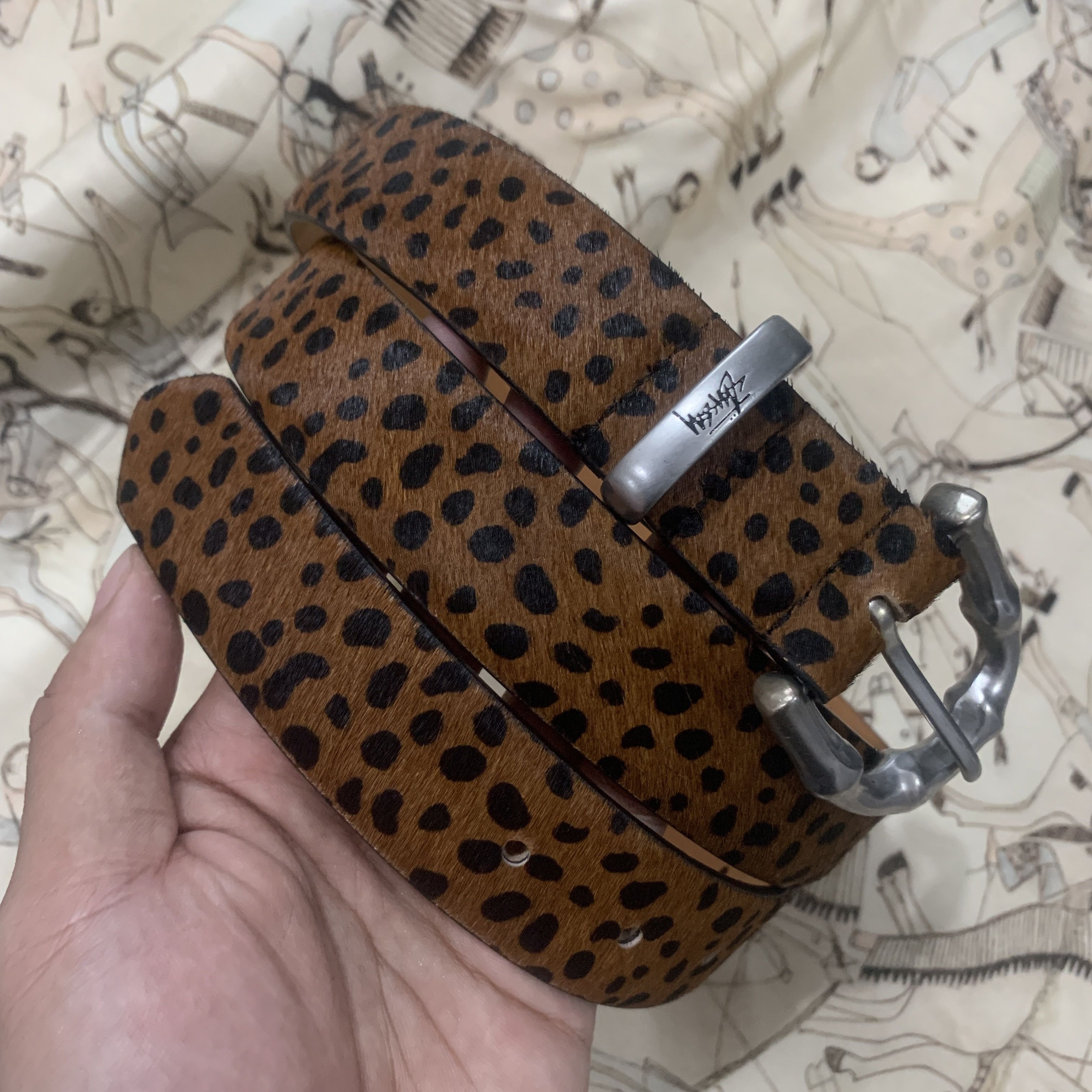 Stussy Stussy BAMBOO BUCKLE BELT Citron Croc (S/M) | Grailed