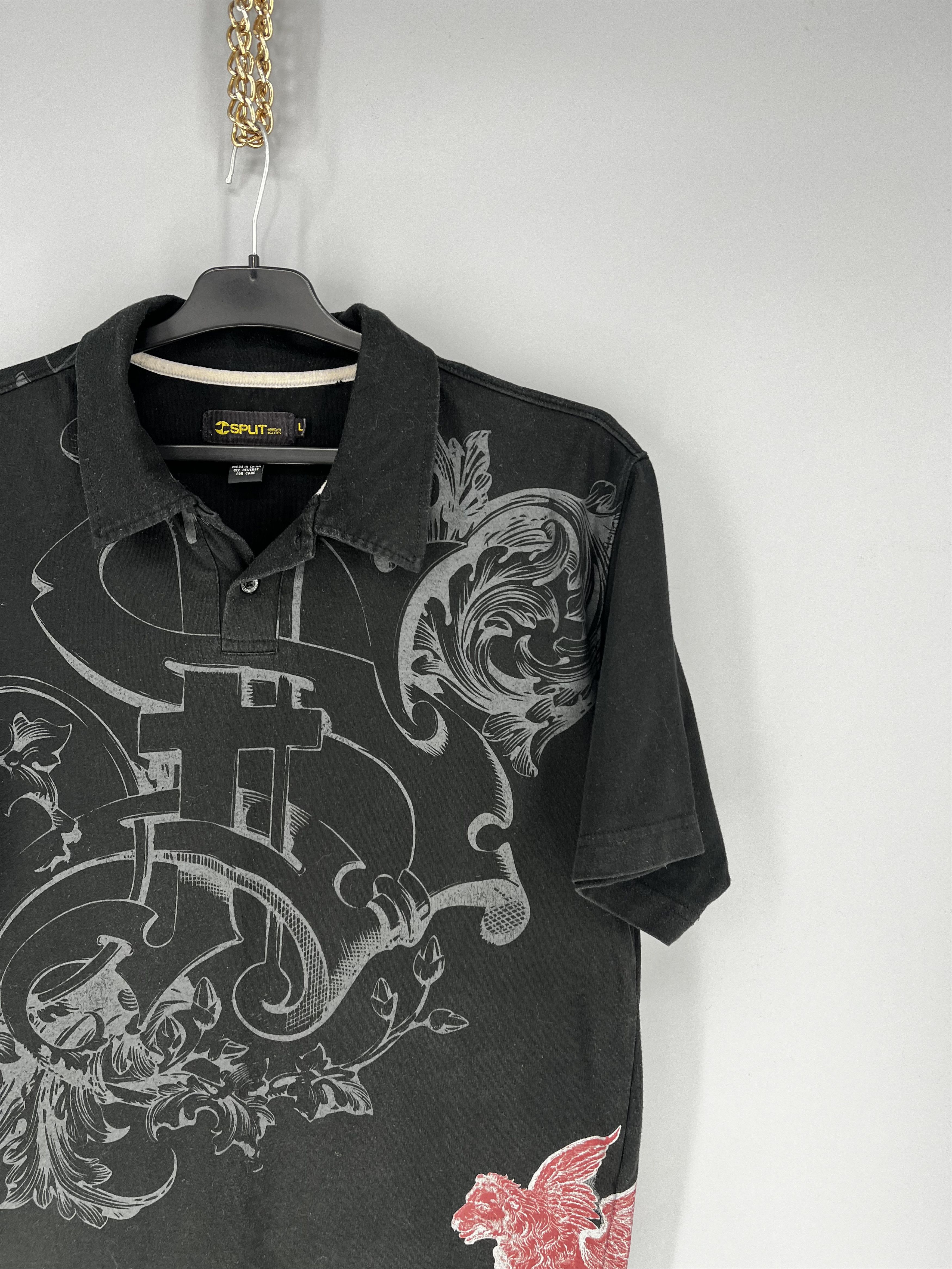 Affliction Split Vintage Affliction Style Y2K Goth Emo Style Skategang Size US L / EU 52-54 / 3 - 5 Thumbnail