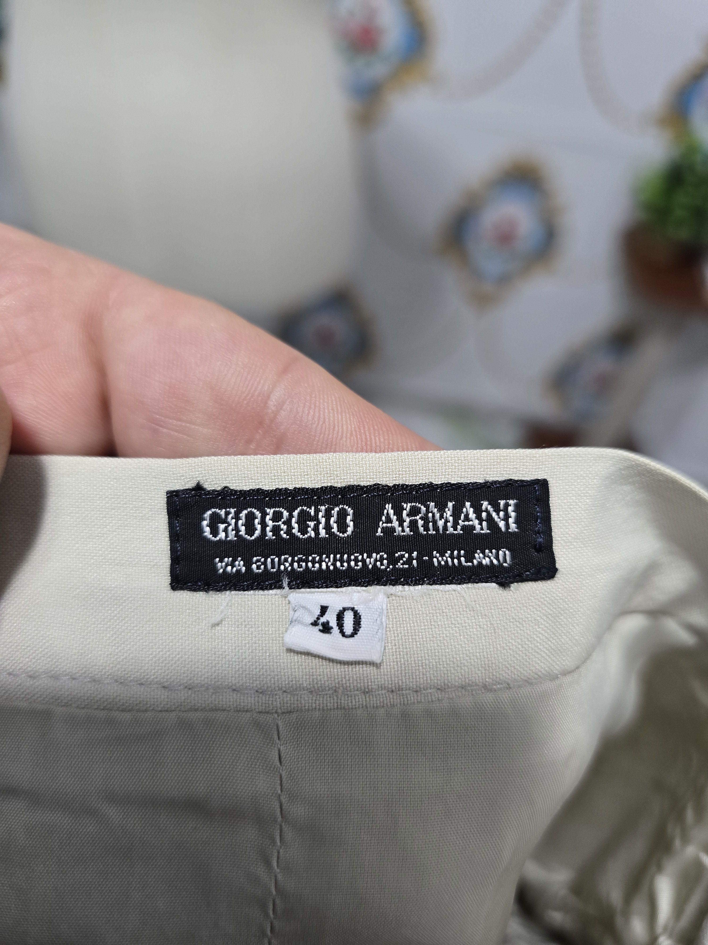 Giorgio Armani × Vintage GIORGIO ARMANI vintage Rare ! Skirt small women Size 27" / US 4 / IT 40 - 2 Thumbnail
