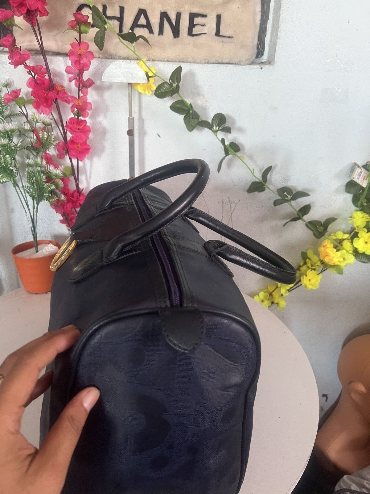 Christian Dior Monsieur × Vintage Vintage Christian Dior Boston Navy Blue Size ONE SIZE - 17 Thumbnail