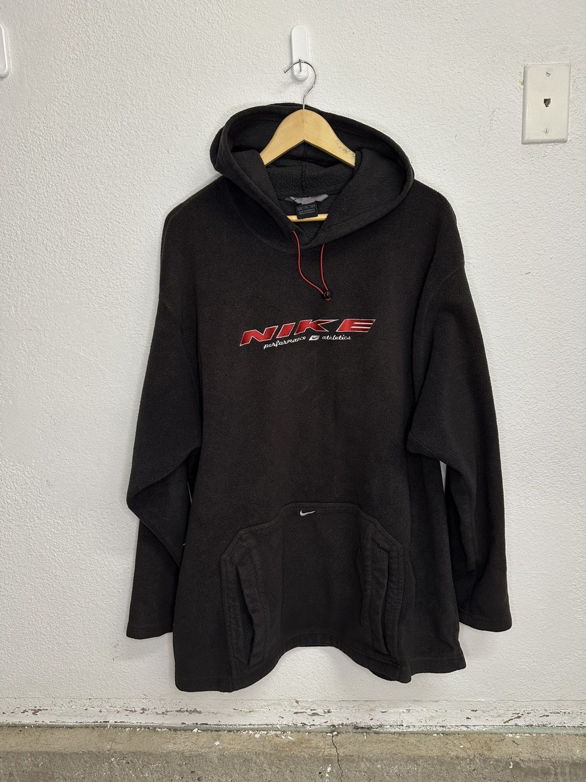 Nike Y2K Nike Spellout Fleece Hoodie Size US XXL / EU 58 / 5 - 1 Thumbnail