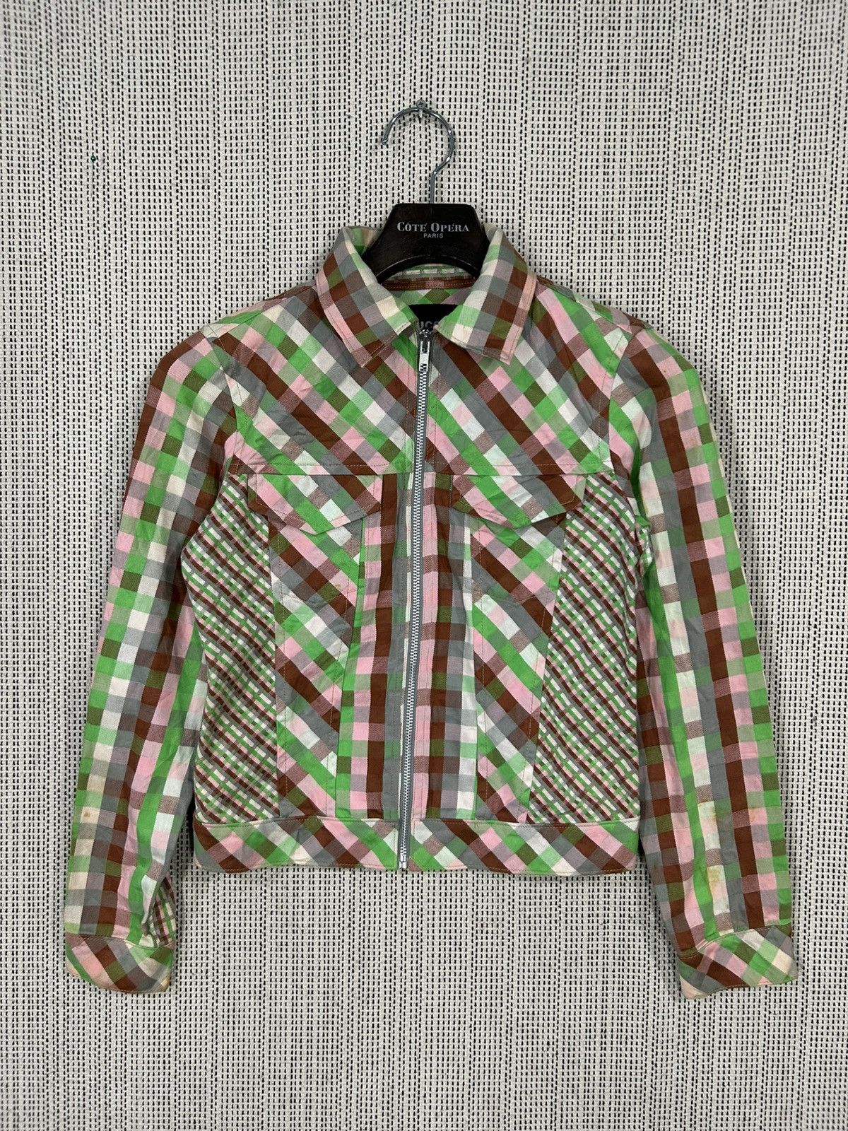 Zucca Vintage zucca plaid check jacket zipper Size S / US 4 / IT 40 - 2 Thumbnail