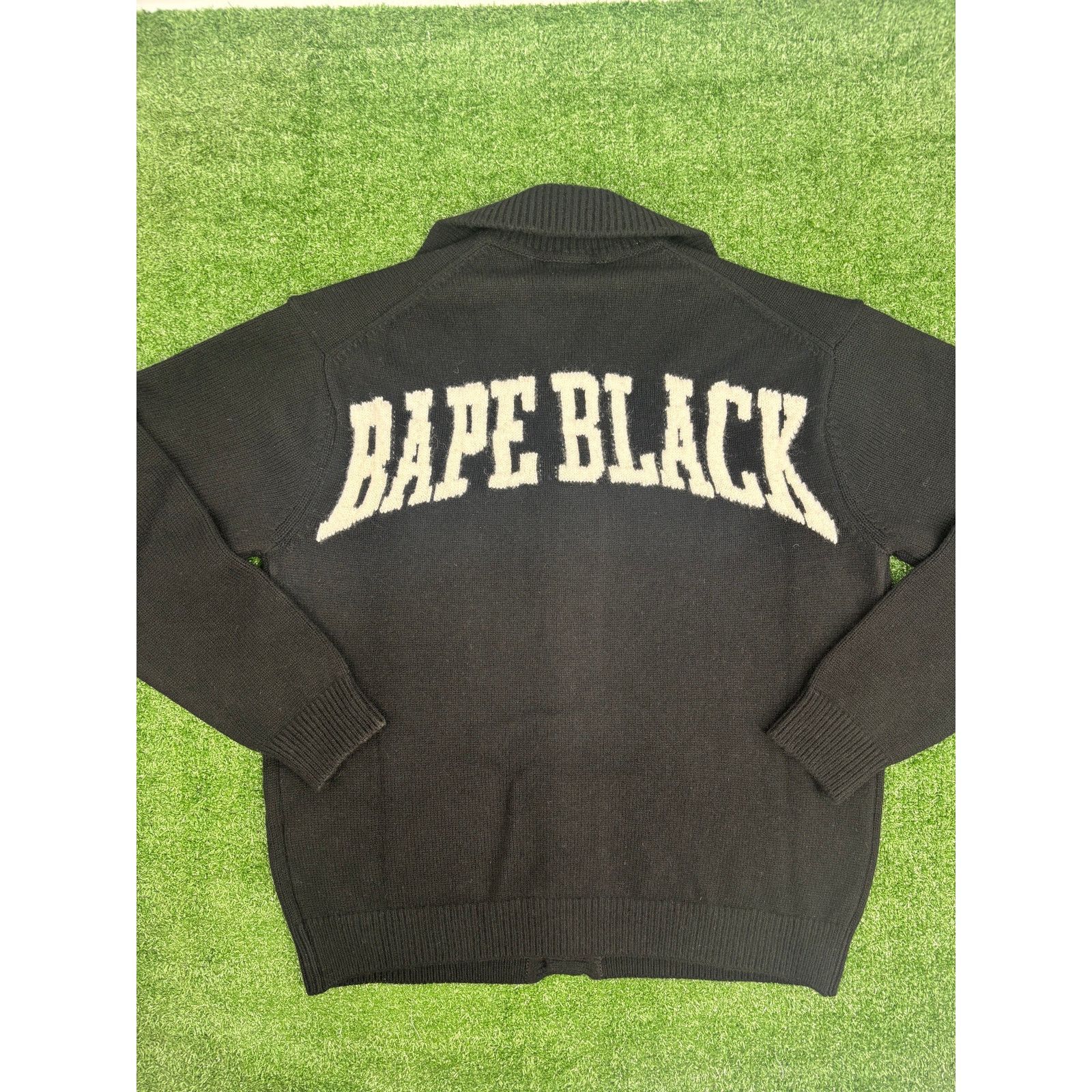 Bape BAPE Black Japan Knitted Black Polo Cardigan Size Large Size US L / EU 52-54 / 3 - 8 Thumbnail