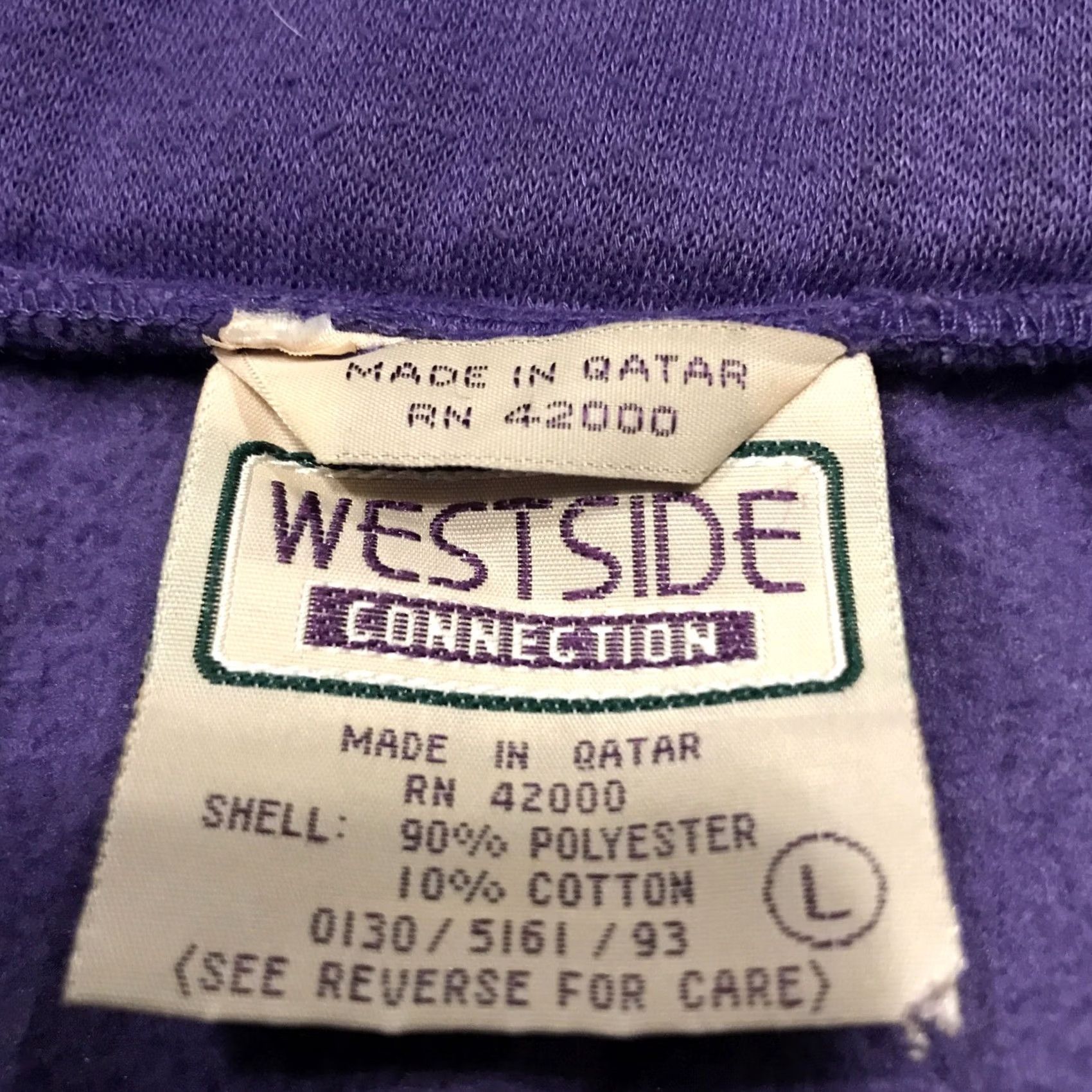 Vintage VINTAGE Westside Connection Womens L Purple Polyester Blend Jacket 90s Knit Lightweight Casual Spring Fall Mens Womens Size L / US 10 / IT 46 - 2 Thumbnail
