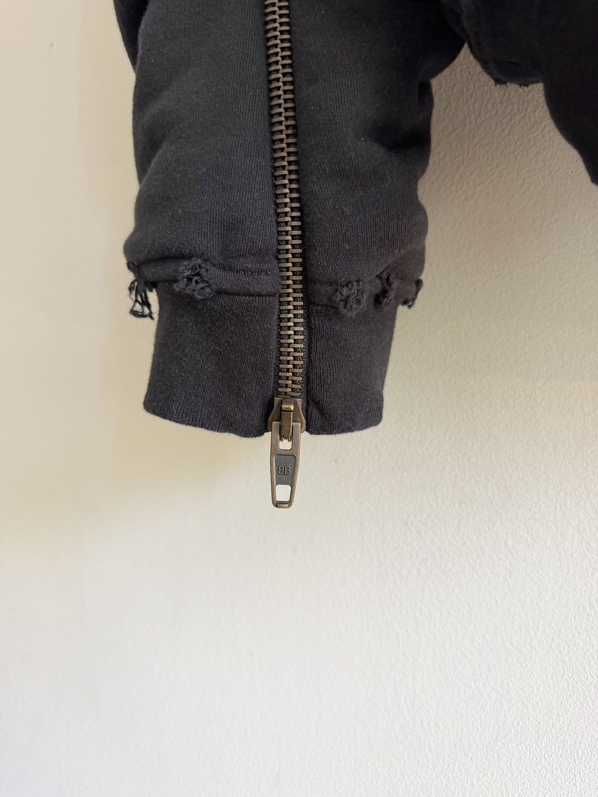 Balenciaga Winter 22 Bomber Zip Up Hoodie Jacket (M) Size US M / EU 48-50 / 2 - 5 Thumbnail