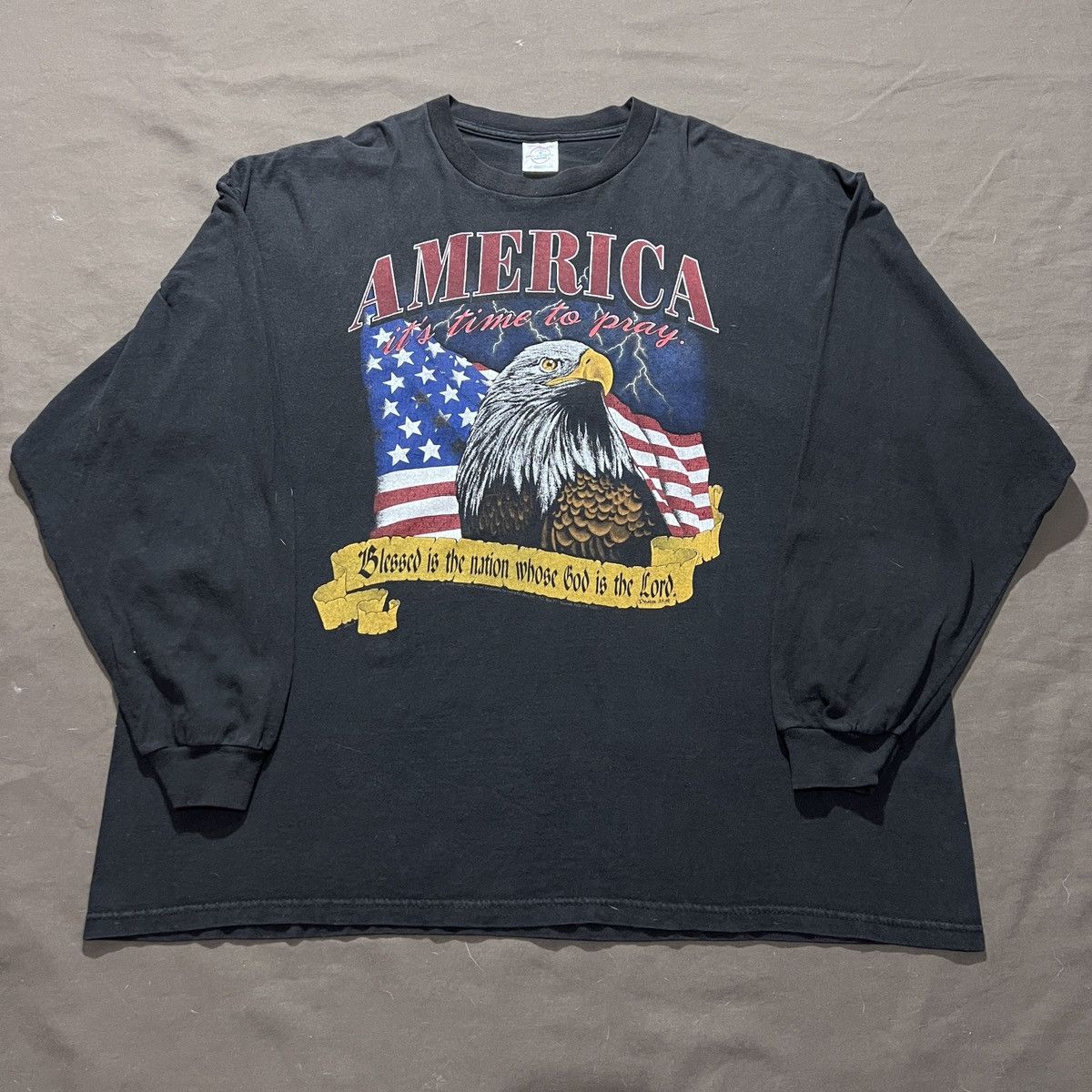 Vintage Vtg 90s America It's Time BibleGod Jesus 2XL Living Epistles Size US XXL / EU 58 / 5 - 2 Thumbnail