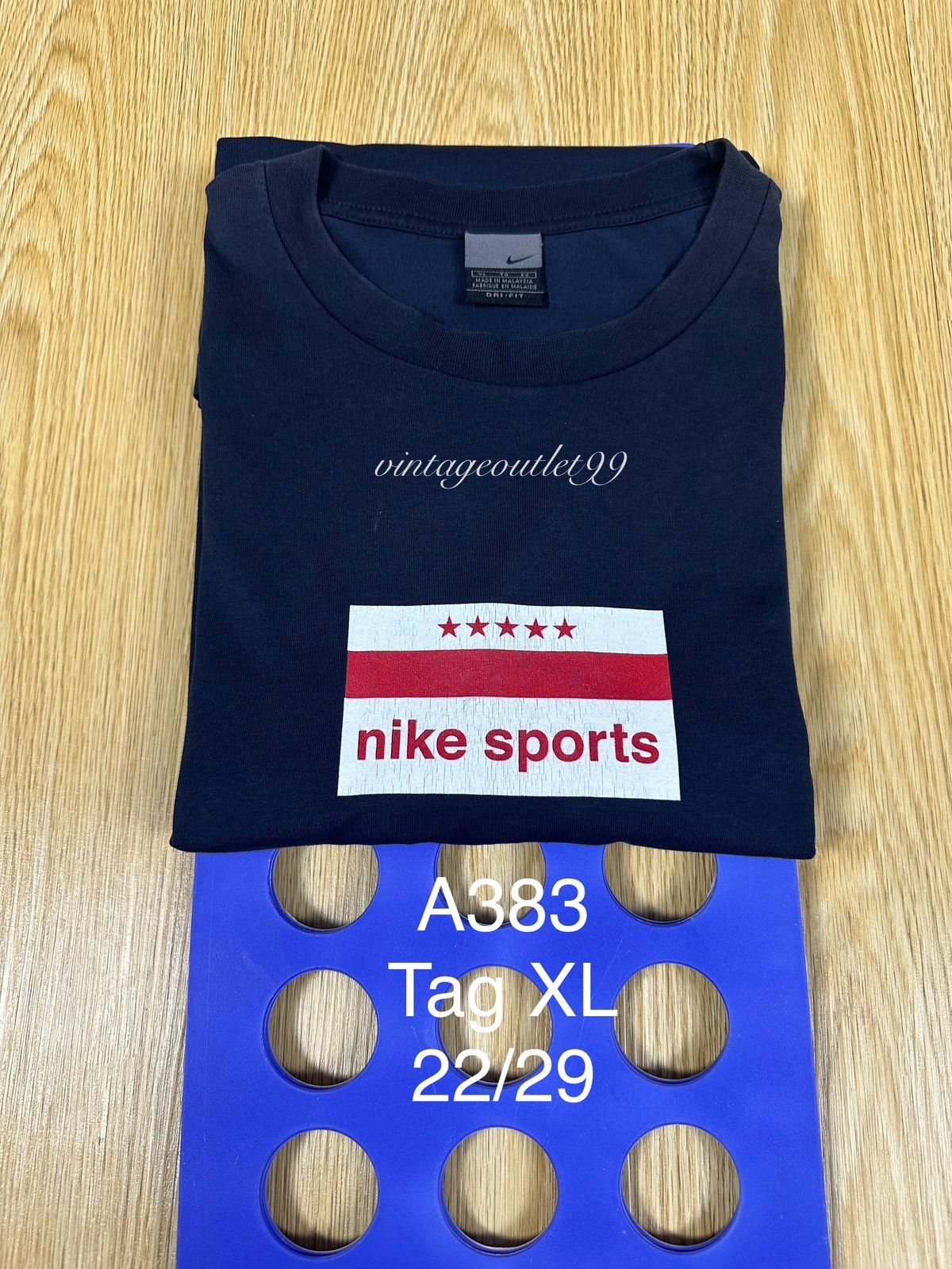 Nike Nike Sports Vintage Y2K Limited Made In Malaysia A383 Size US XL / EU 56 / 4 - 12 Thumbnail