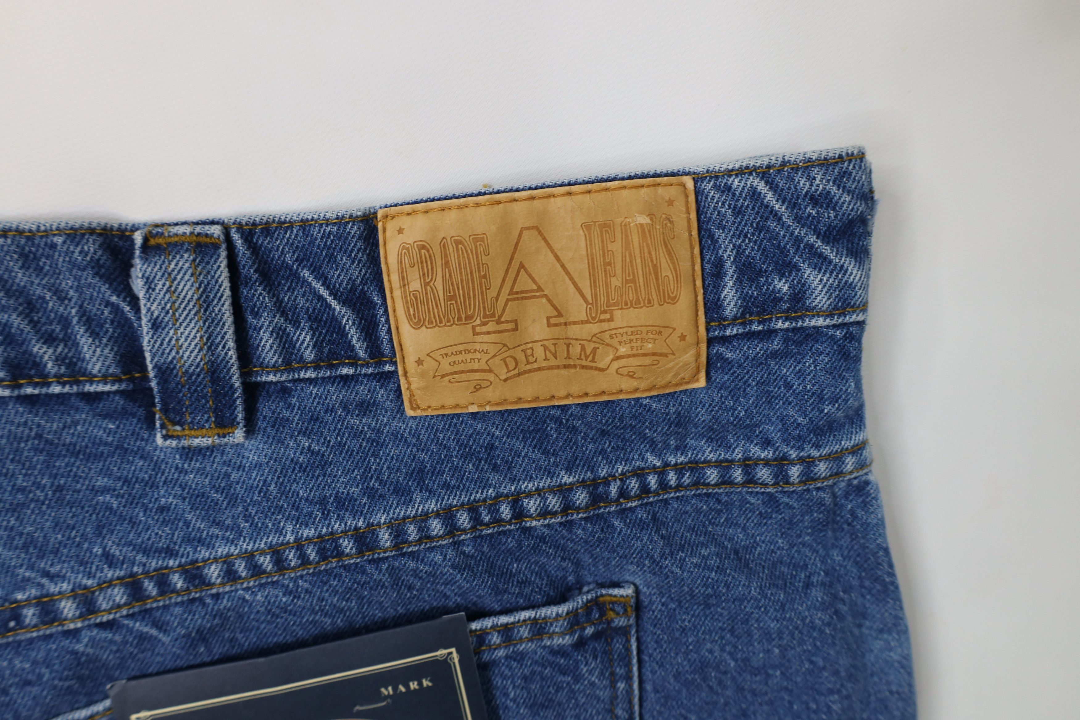Vintage Deadstock Vintage 90s Y2K Streetwear Wide Leg Denim Jeans Size US 44 / EU 60 - 13 Thumbnail