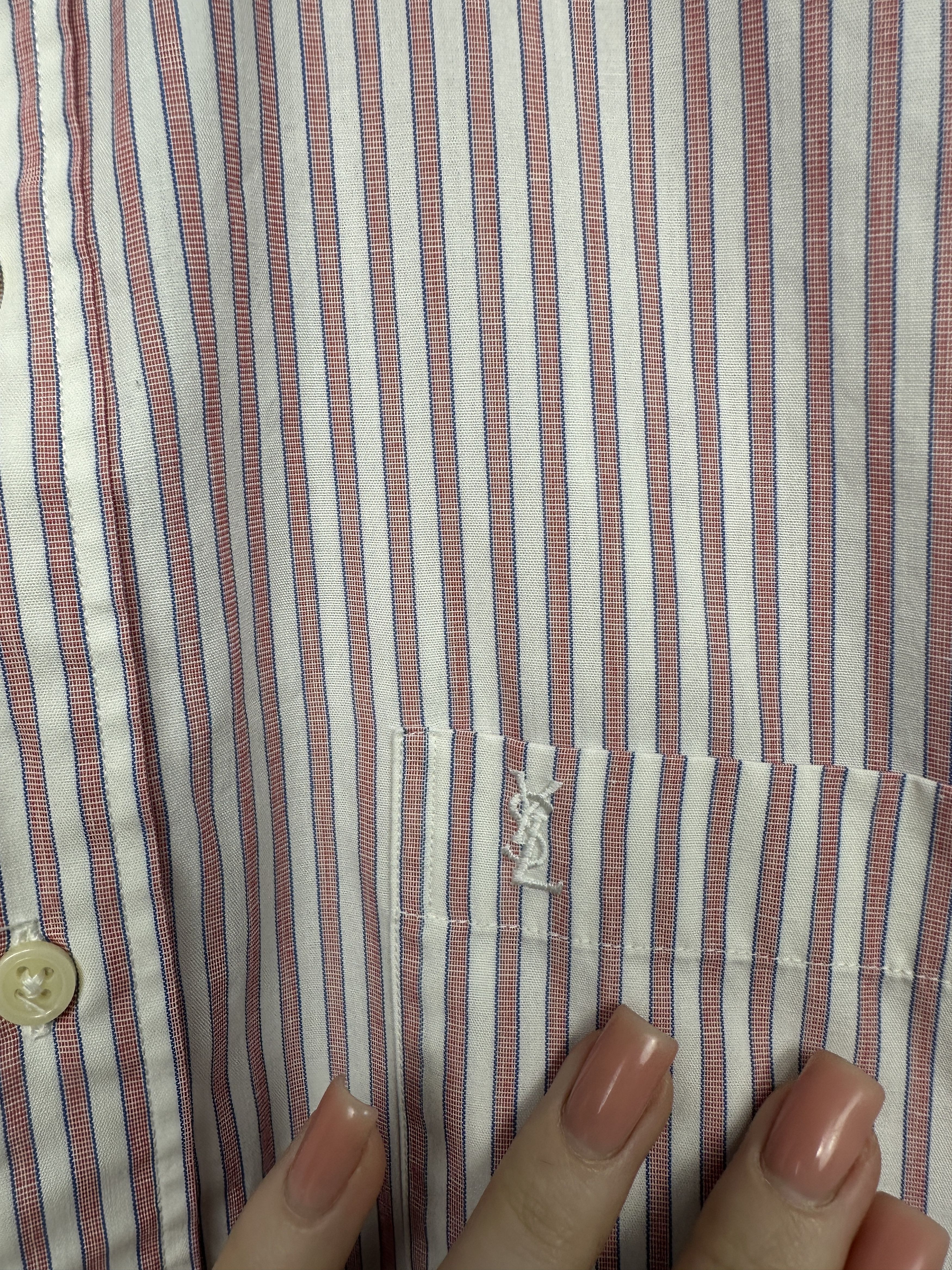 Yves Saint Laurent Yves Saint Laurent YSL 90s Vintage Mens Long Sleeve Shirt Size US M / EU 48-50 / 2 - 3 Thumbnail