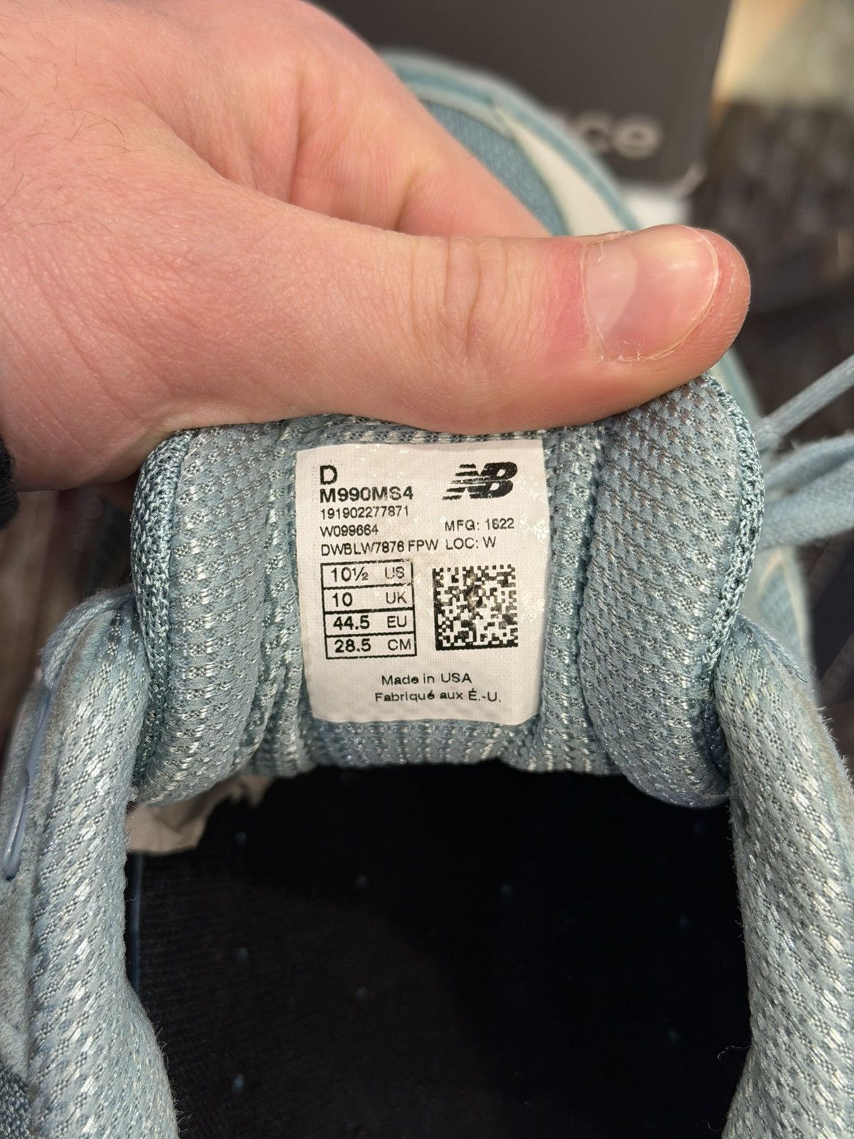 New Balance New Balance 990v4 ‘Mineral Sage’ Size US 10.5 / EU 43-44 - 5 Thumbnail