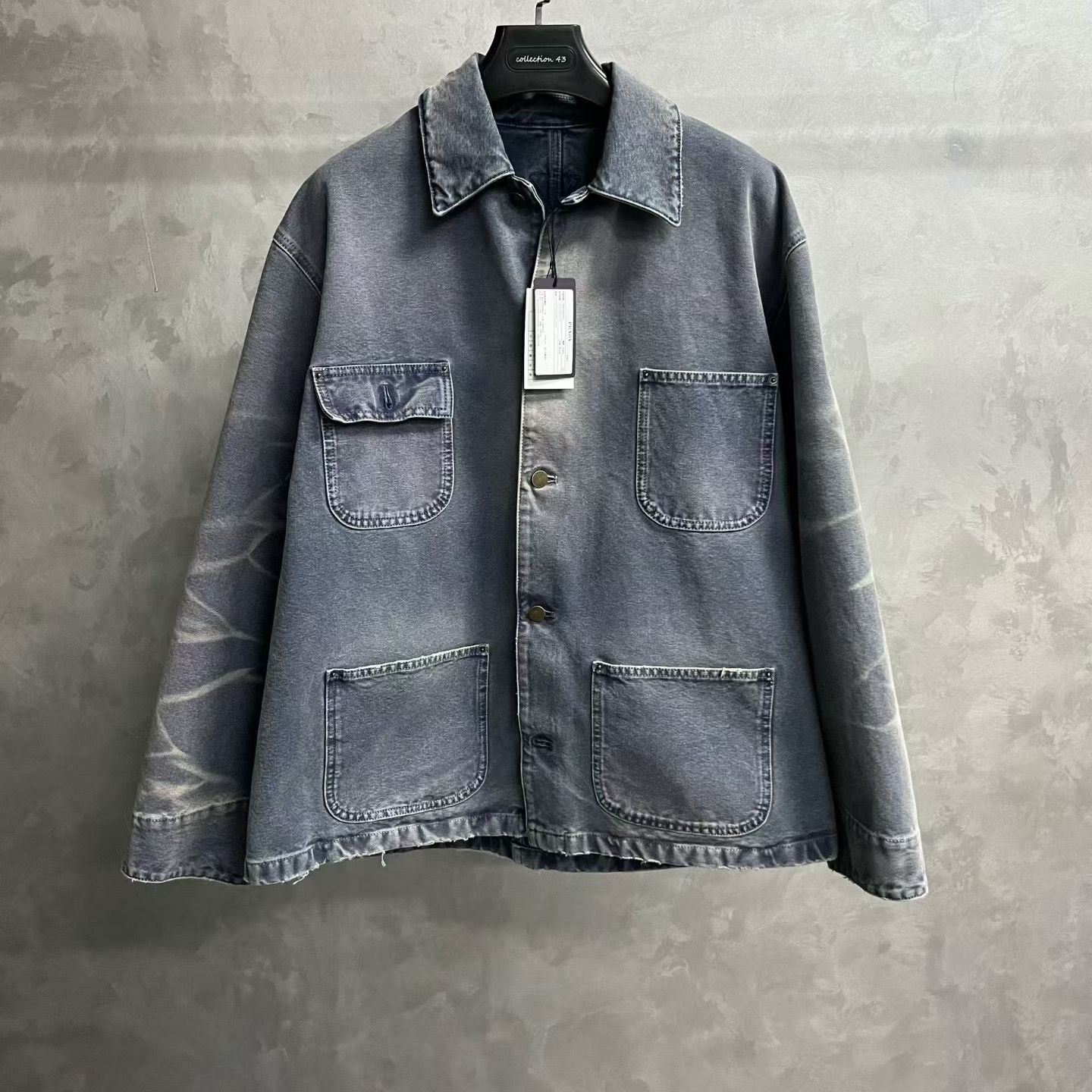 Prada Prada Canvas Blue Light Jacket s Men Size US S / EU 44-46 / 1 - 1 Thumbnail