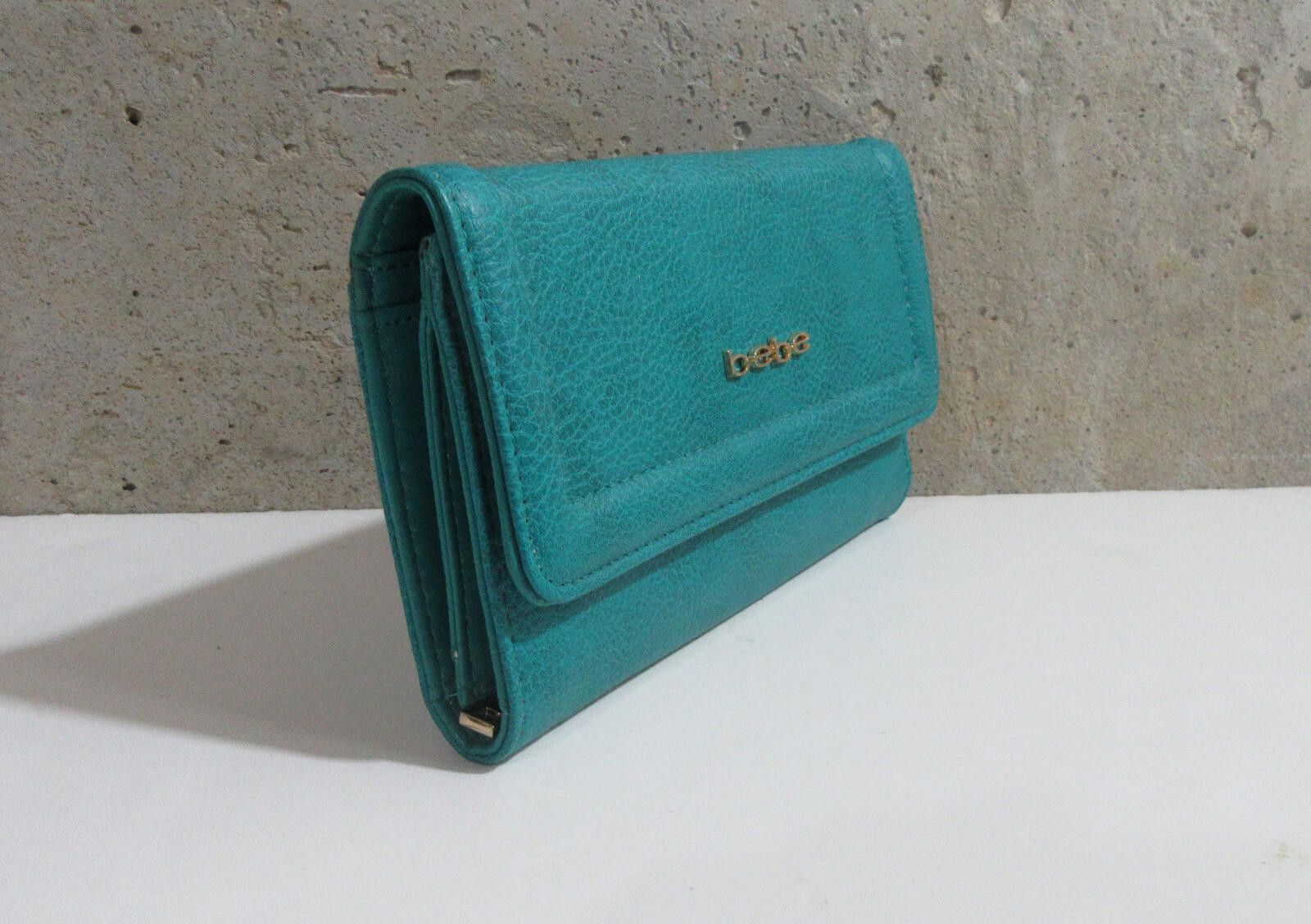 United Colors Of Benetton bebe Alexis Flap Logo Wallet Teal - READ Size ONE SIZE - 3 Thumbnail
