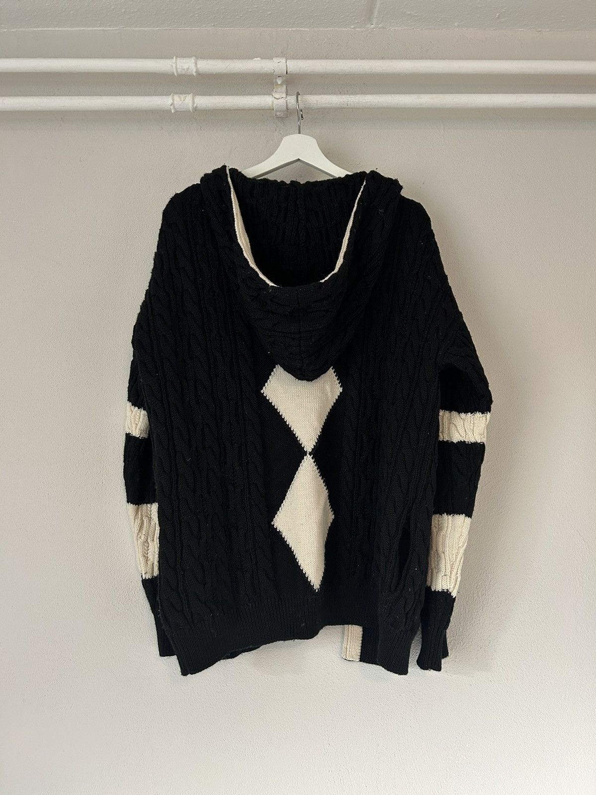 Saint Laurent Paris Baja Cable Knit Hooded Cardigan Size US L / EU 52-54 / 3 - 10 Thumbnail