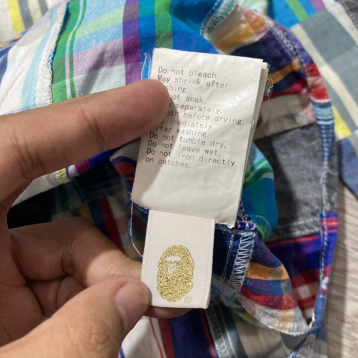 Bape OG Bape A Bathing Ape Camo Patchwork Long Slevee Shirt Size US S / EU 44-46 / 1 - 21 Thumbnail