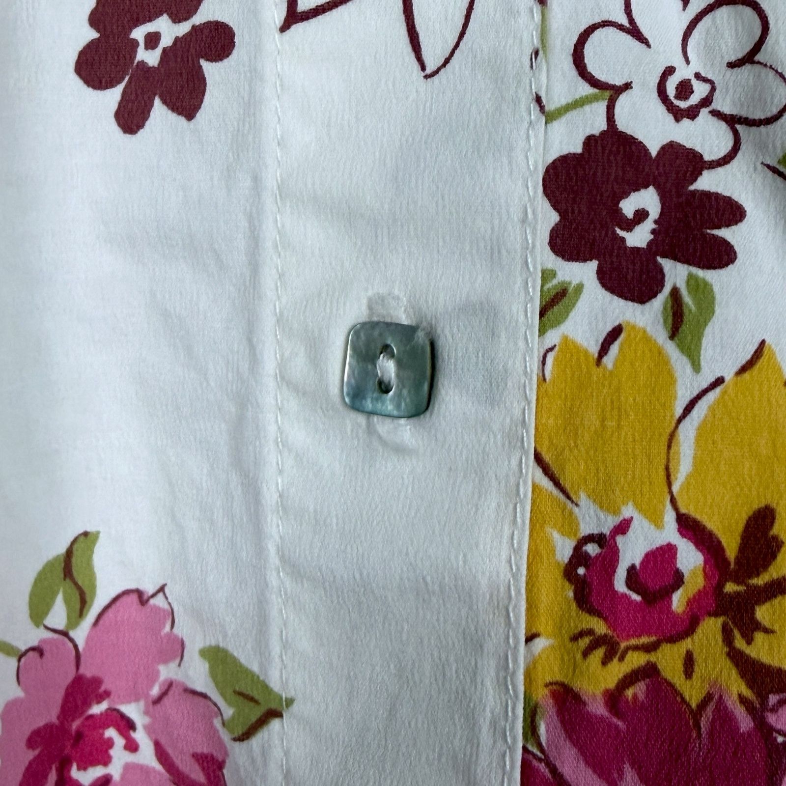 Other Vintage 90s LOCO LINDO Small Top Blouse White Pink Floral Size S / US 4 / IT 40 - 8 Thumbnail
