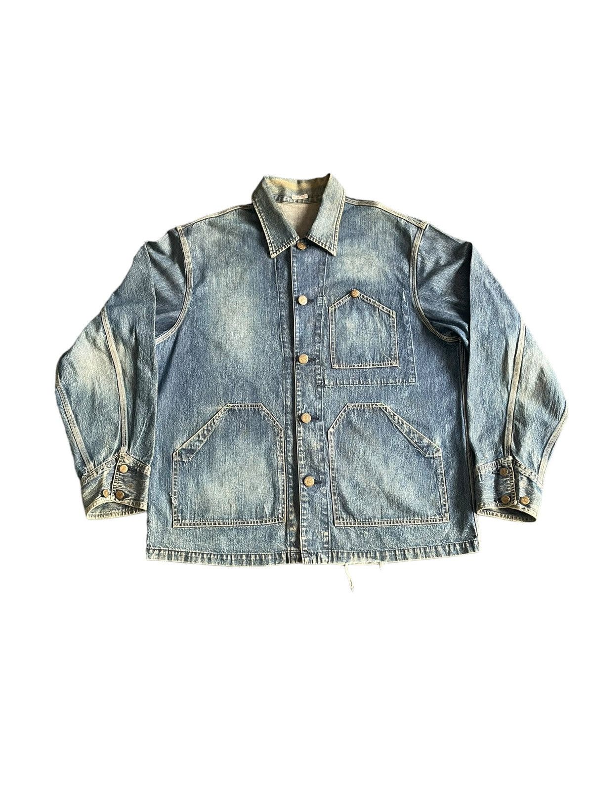 Sugar Cane Vintage Sugar Cane Union Made Chore Jacket Size US L / EU 52-54 / 3 - 1 Thumbnail
