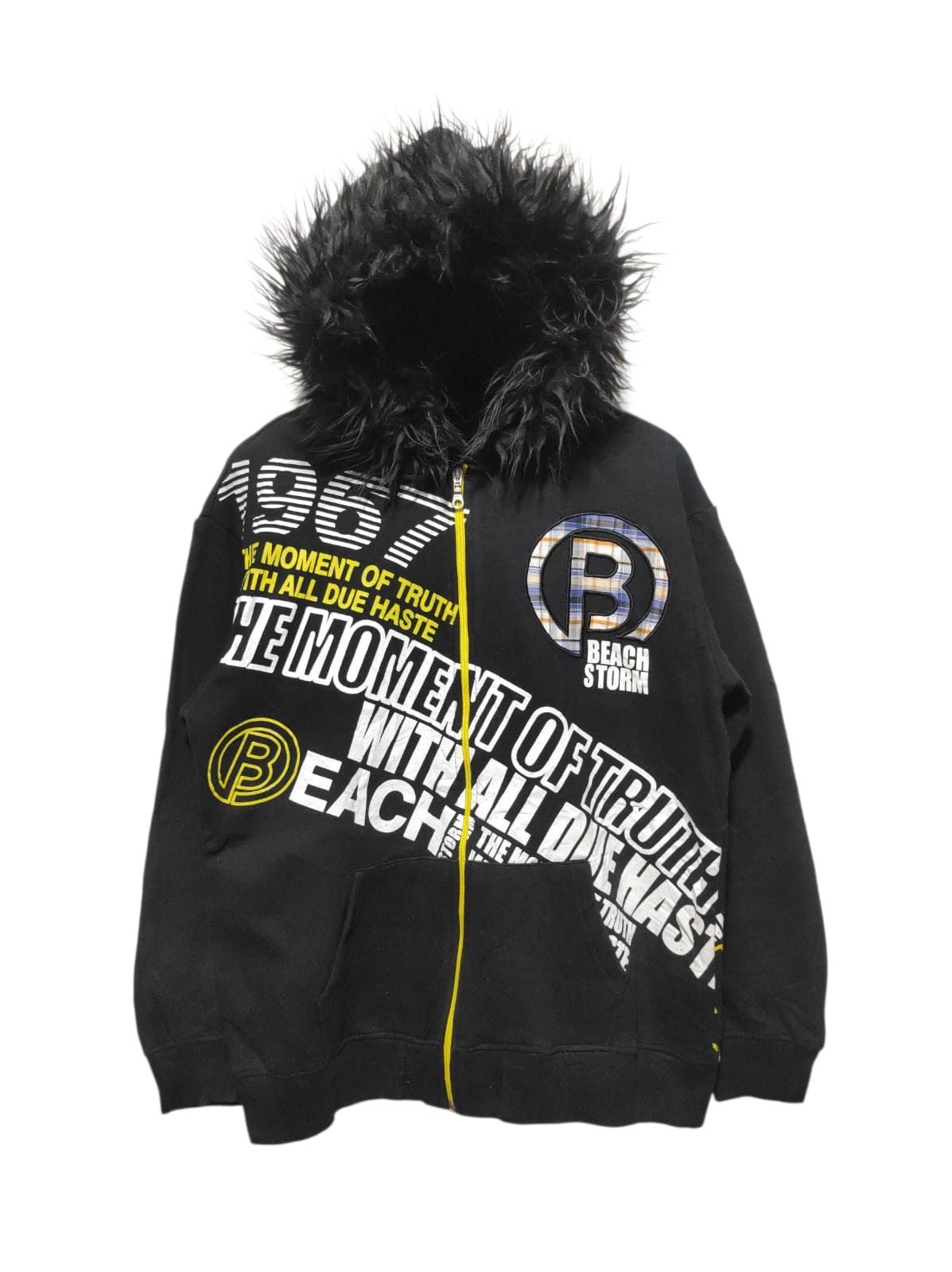 If Six Was Nine Detective Struct Black Zipper Fur Hoodie i6w9 Lgb Style Size US L / EU 52-54 / 3 - 2 Thumbnail