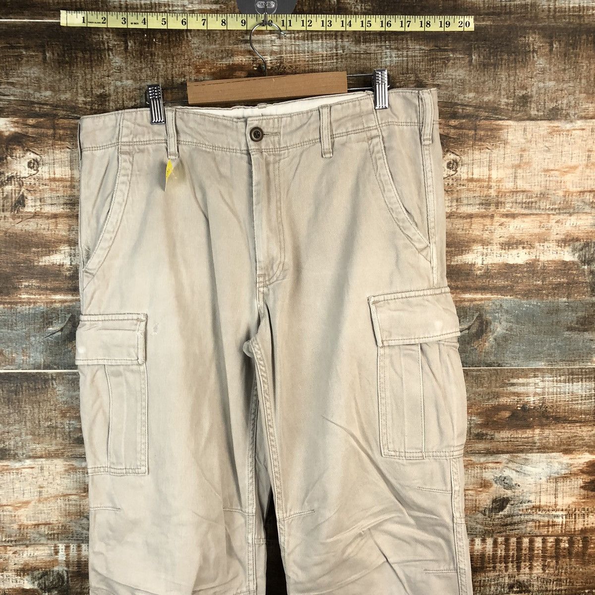 Japanese Brand DL Uniqlo Brown Cargo Multipocket Pants #C213 Size US 33 - 4 Thumbnail