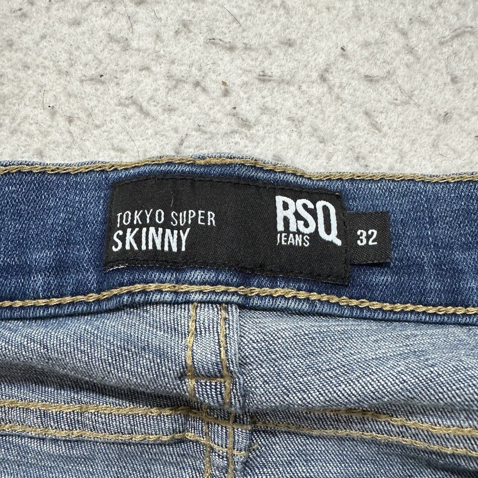 Rsq RSQ 32 Tokyo Super Skinny Distressed Denim Jeans 31" Inseam Size 32" / US 10 / IT 46 - 4 Thumbnail