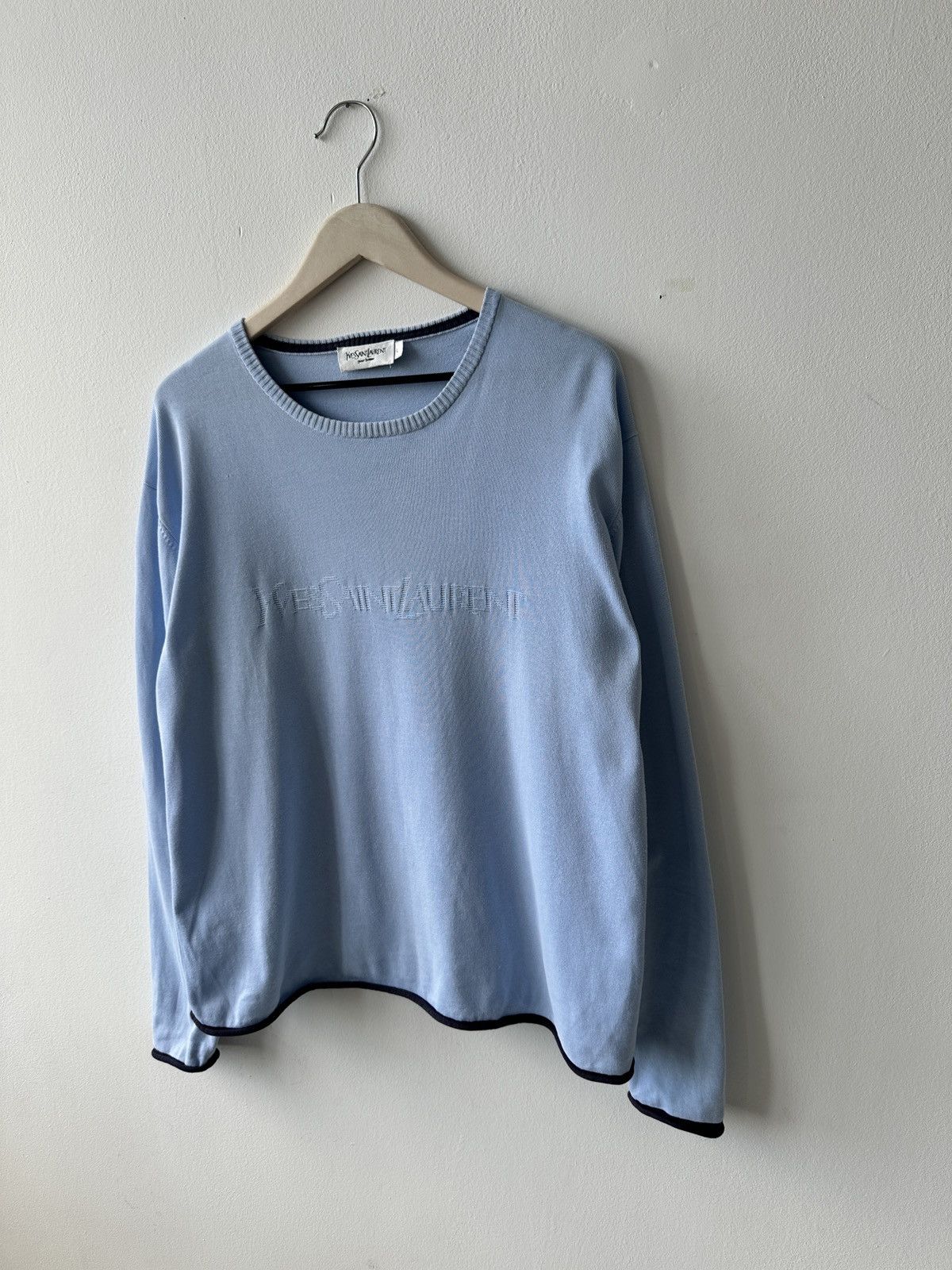 Other Yves Saint Laurent Big embroidered Logo Sweater size L Size US L / EU 52-54 / 3 - 3 Thumbnail