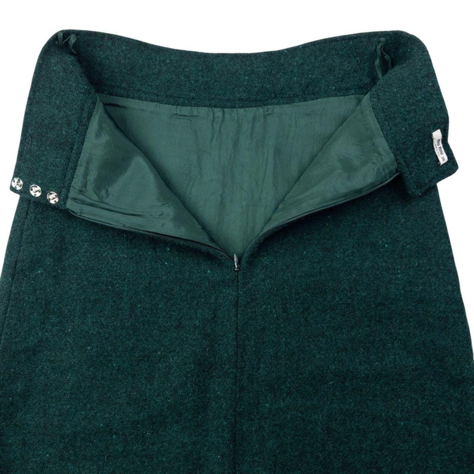Miu Miu Vintage 2000s Miu Miu Wool Skirt Womens Size W24 Size 25" / US 0 / IT 36 - 3 Thumbnail