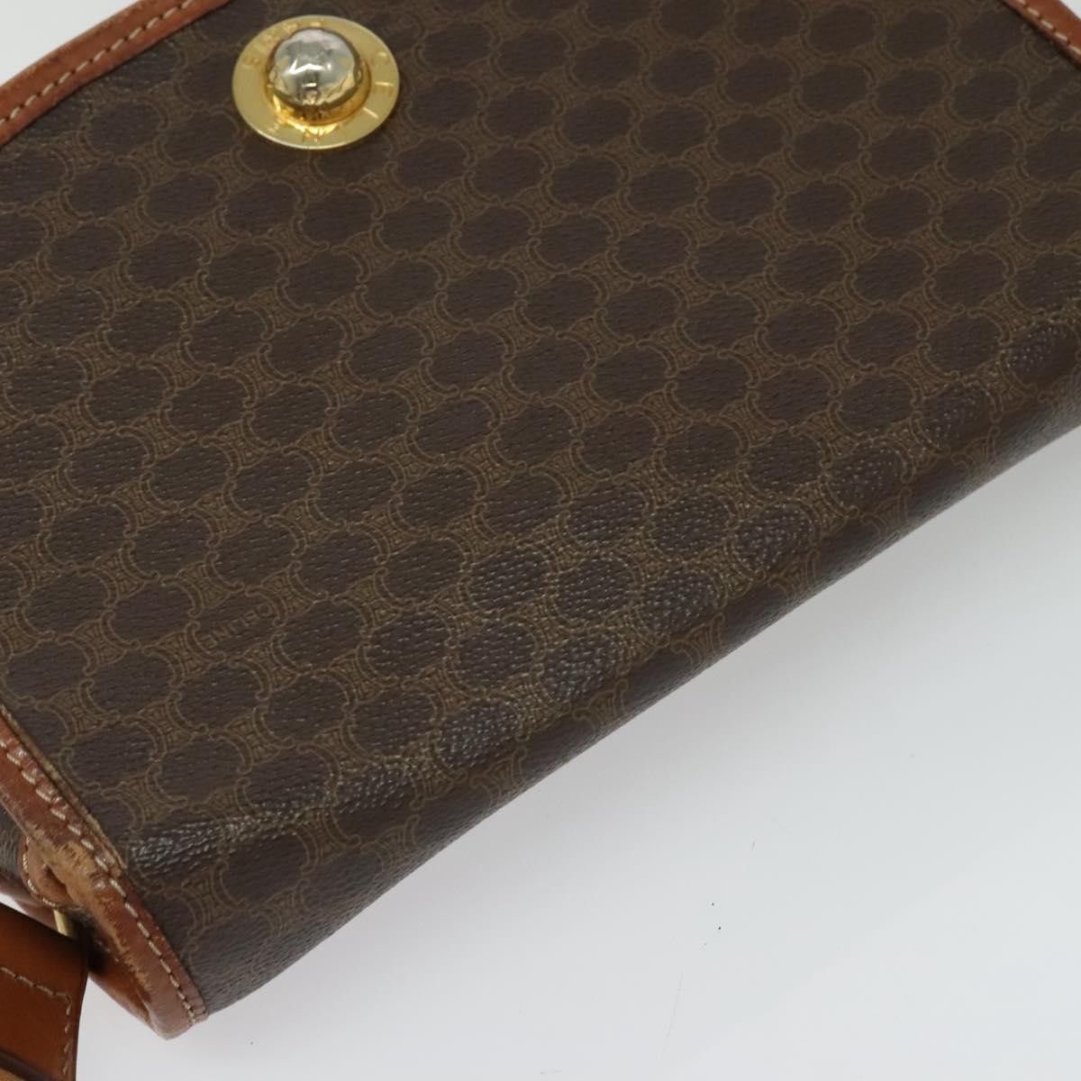 Celine CELINE Macadam Canvas Shoulder Bag Pvc Leather Brown Gold Size ONE SIZE - 6 Thumbnail