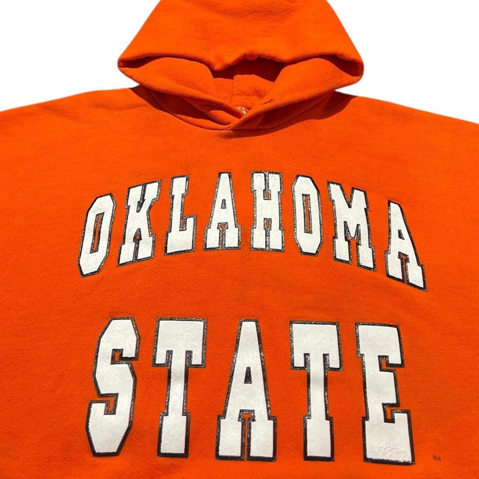 Russell Athletic Vintage Oklahoma State Russell Athletic Orange Hoodie Size US XL / EU 56 / 4 - 4 Thumbnail
