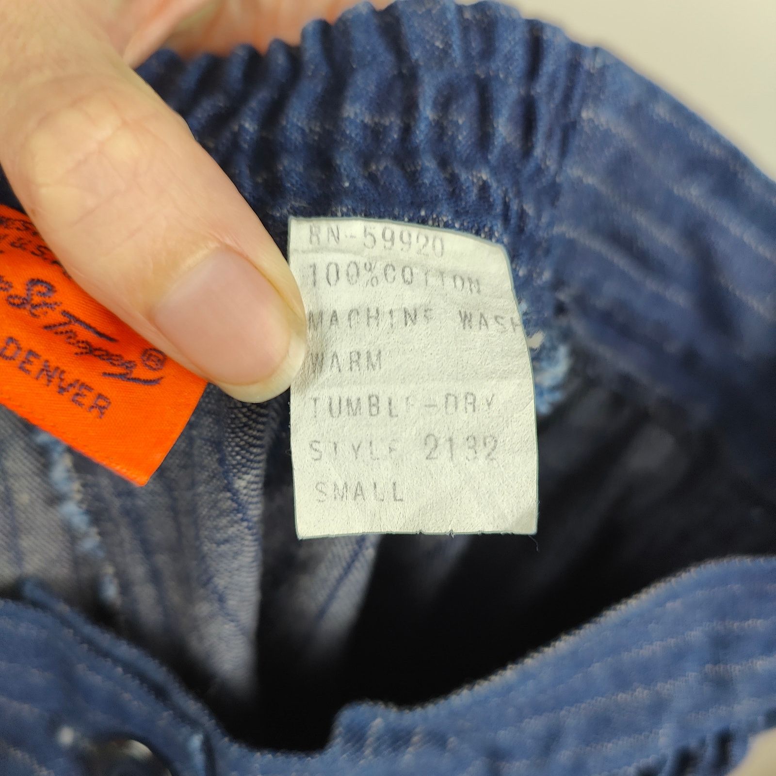 Other Vintage Via West Pants Womens Small Blue Barrel Striped Size 27" / US 4 / IT 40 - 9 Thumbnail