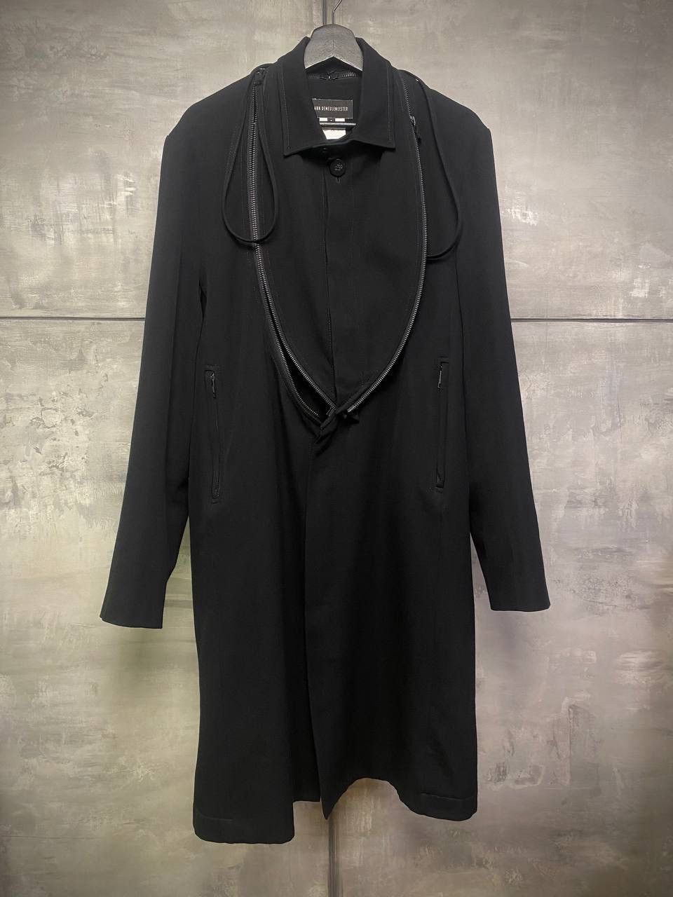 Ann Demeulemeester FW15 Wool Coat Zip Breast Sample Runway S-M Size US M / EU 48-50 / 2 - 2 Thumbnail