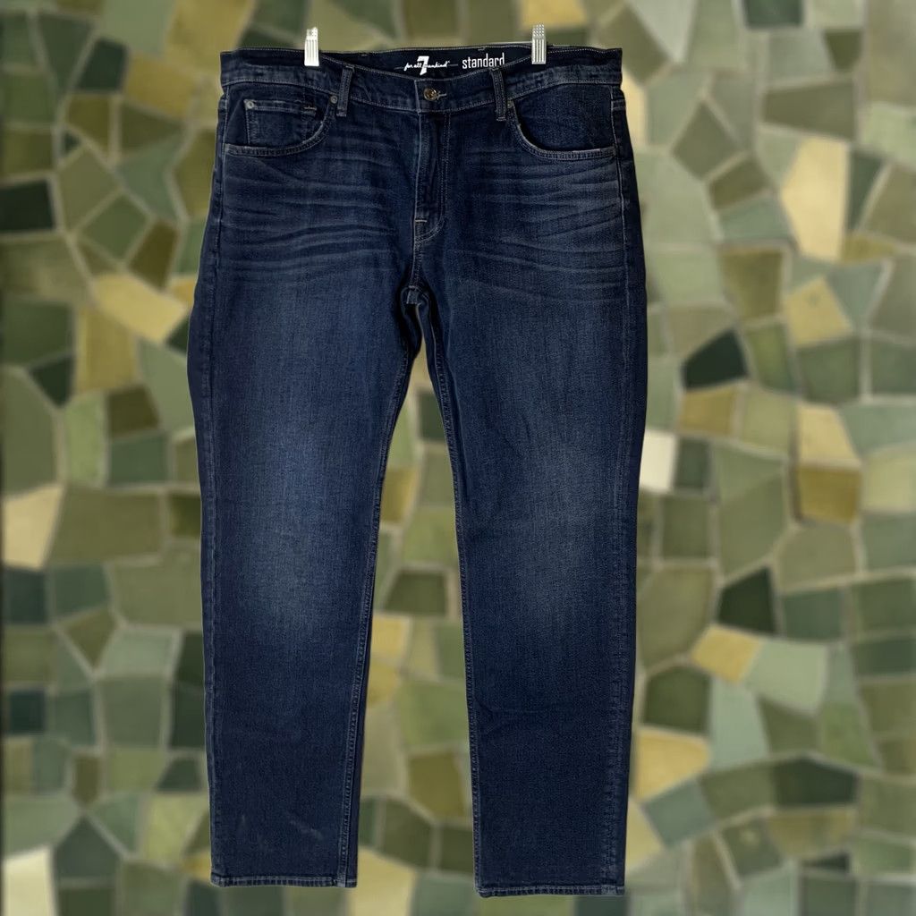 7 For All Mankind 7 For All Mankind Jeans Men 38x33 Dark Wash Straight Regular Jeans 7 For All Mankind Size US 38 / EU 54 - 1 Thumbnail