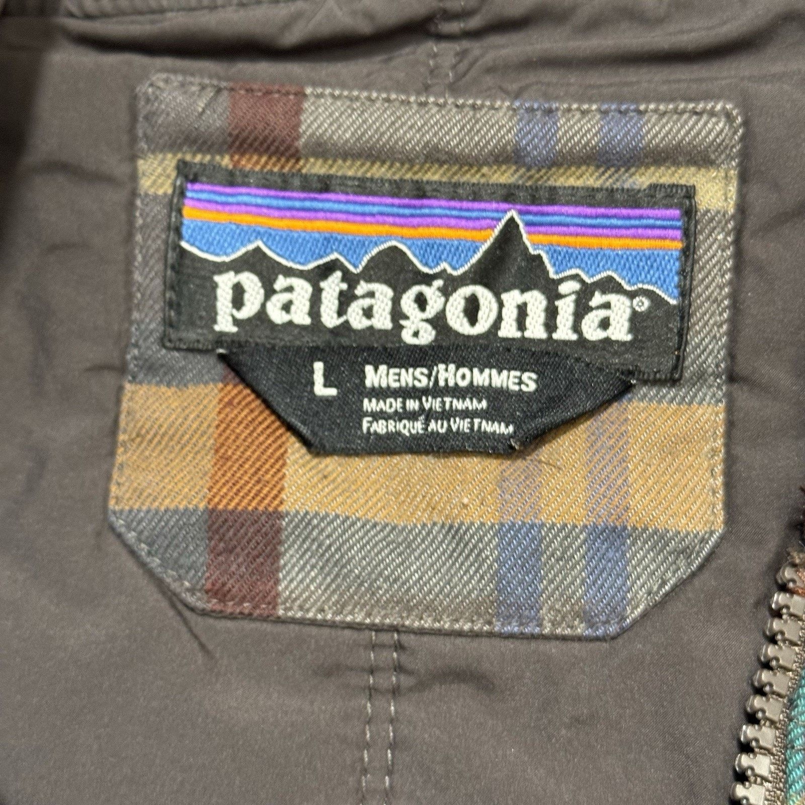 Patagonia Patagonia Box Quilt Jacket Checkered Brown Red Blue Lines. Size US L / EU 52-54 / 3 - 4 Thumbnail