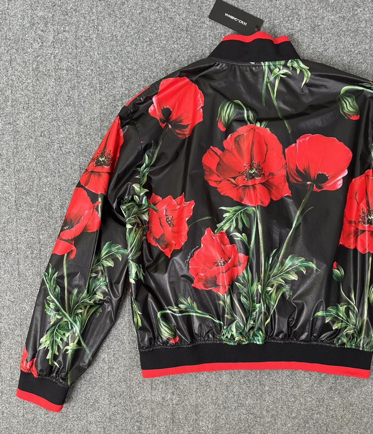 Dolce & Gabbana Dolce & Gabbana - Poppy Floral Print - Bomber Jacket Size US L / EU 52-54 / 3 - 12 Thumbnail