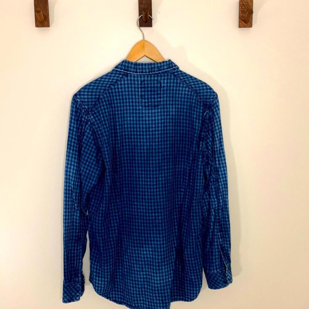 Designer G-Star RAW - Over-Dyed Gingham Shirt - M - 100% Cotton Size US M / EU 48-50 / 2 - 4 Thumbnail