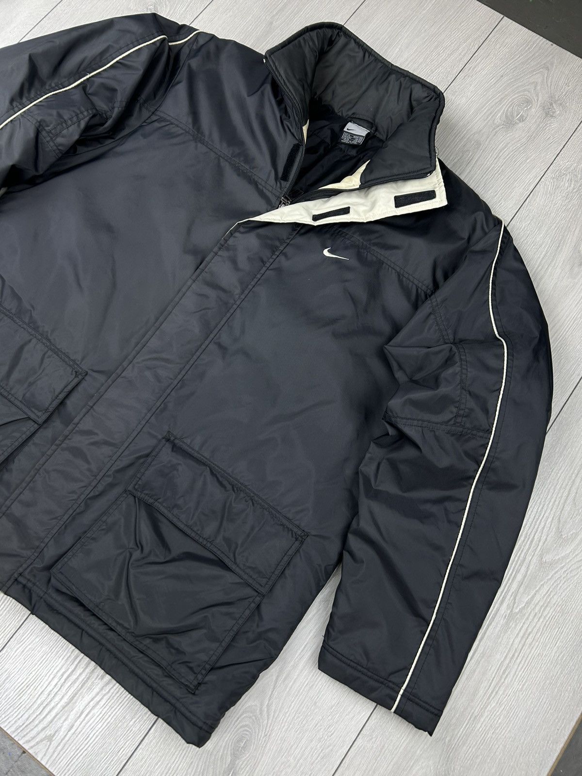 Nike × Vintage Nike Vintage Winter Grey Jacket Size XL Size US XL / EU 56 / 4 - 2 Thumbnail