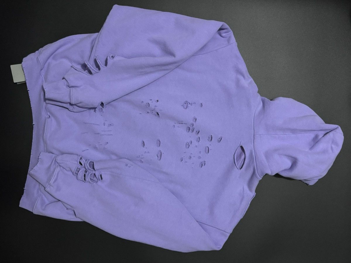 Balenciaga Balenciaga Destroyed Hoodie bluelle._🌊🌊 Size US XS / EU 42 / 0 - 2 Thumbnail