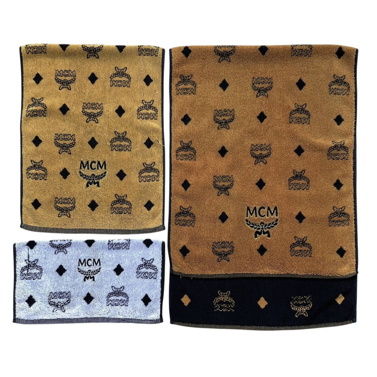 MCM Lot Of 3 Modern Creation Munchen MCM Cognac Visetos Towel Size ONE SIZE - 1 Thumbnail