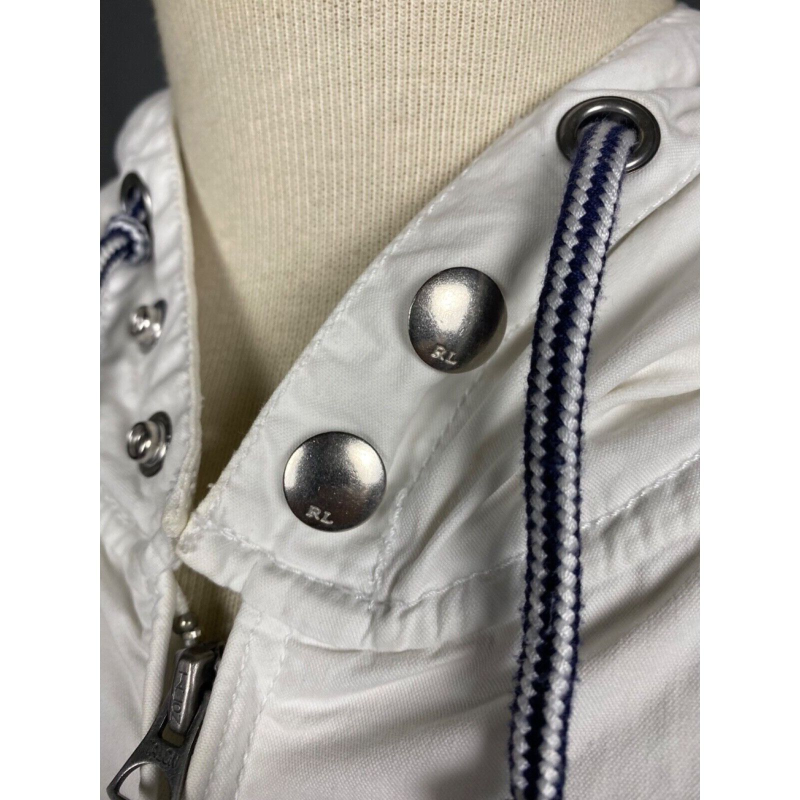 Polo Ralph Lauren Ralph Lauren Vintage Big Logo Men's White Windbreaker Jacket Size US XL / EU 56 / 4 - 10 Thumbnail
