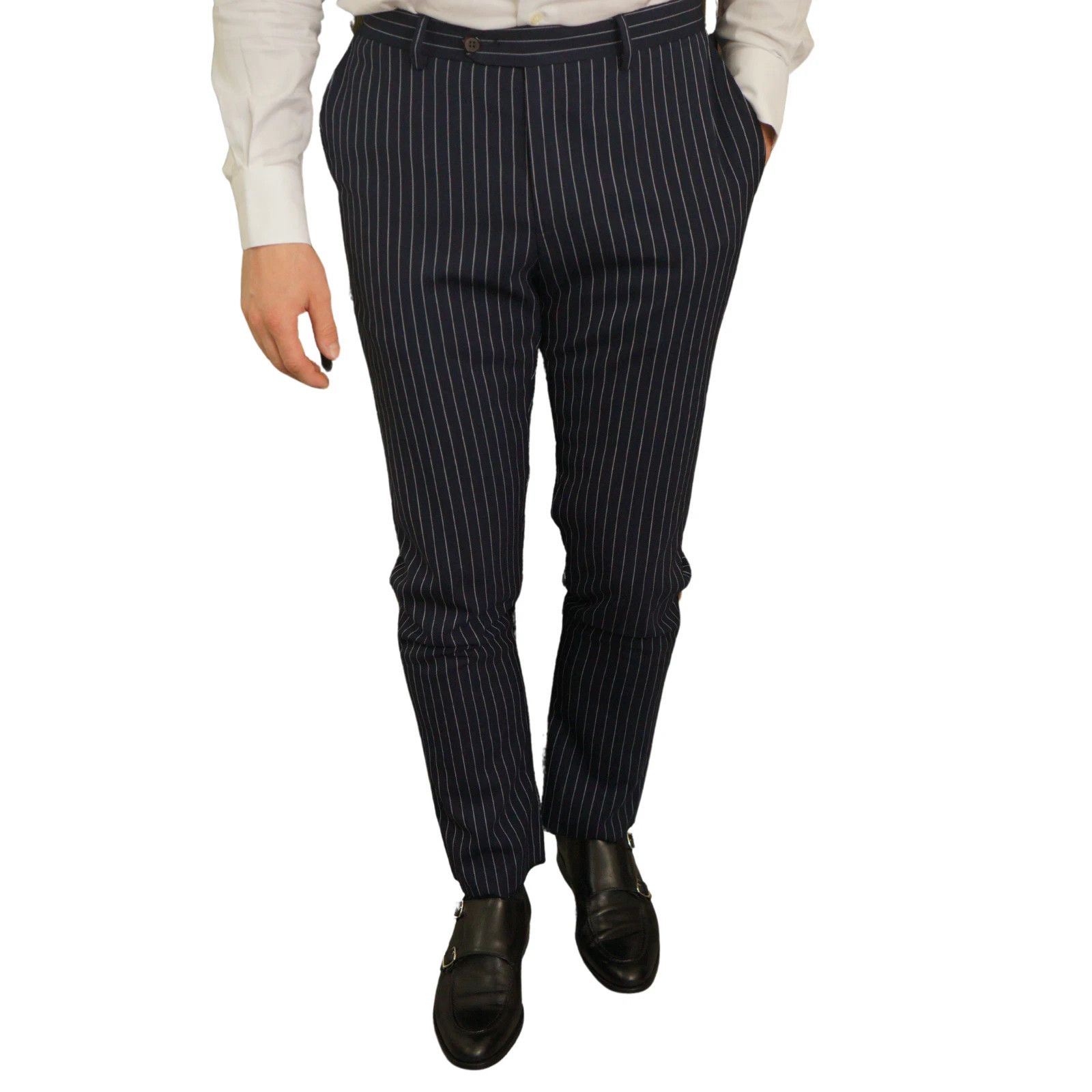 Suitsupply Men Suitsupply Suit Traveller Havana Patch Pinstriped US38 Size 38R - 7 Thumbnail