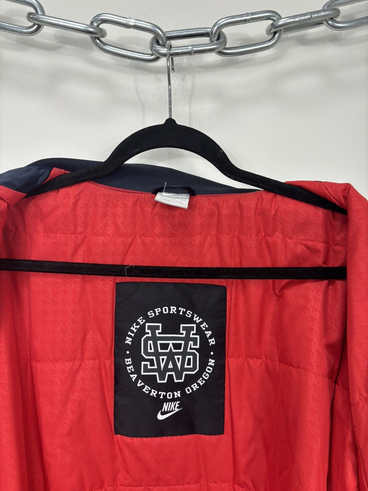 Nike Vintage Nike NSW Rare Hype Satin Varsity Bomber Jacket Size US XXL / EU 58 / 5 - 12 Thumbnail
